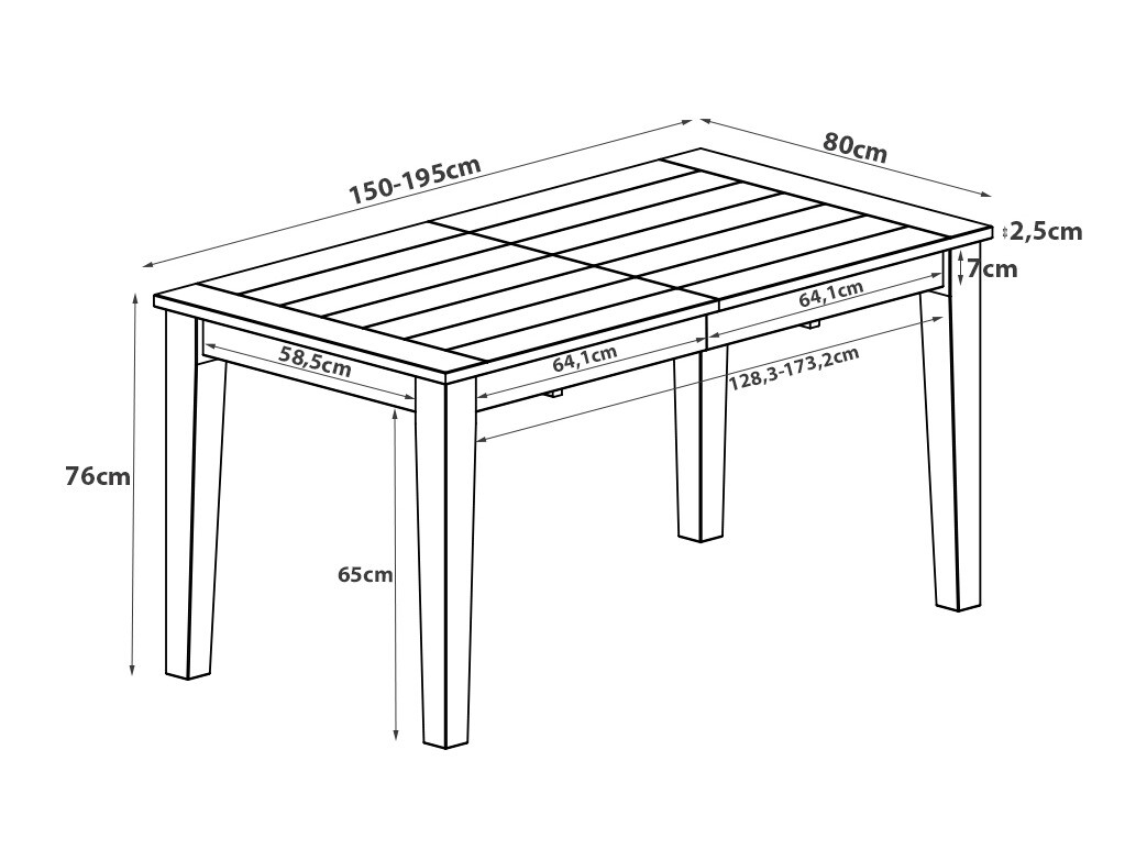 Mesa Denton 947 (Pino)