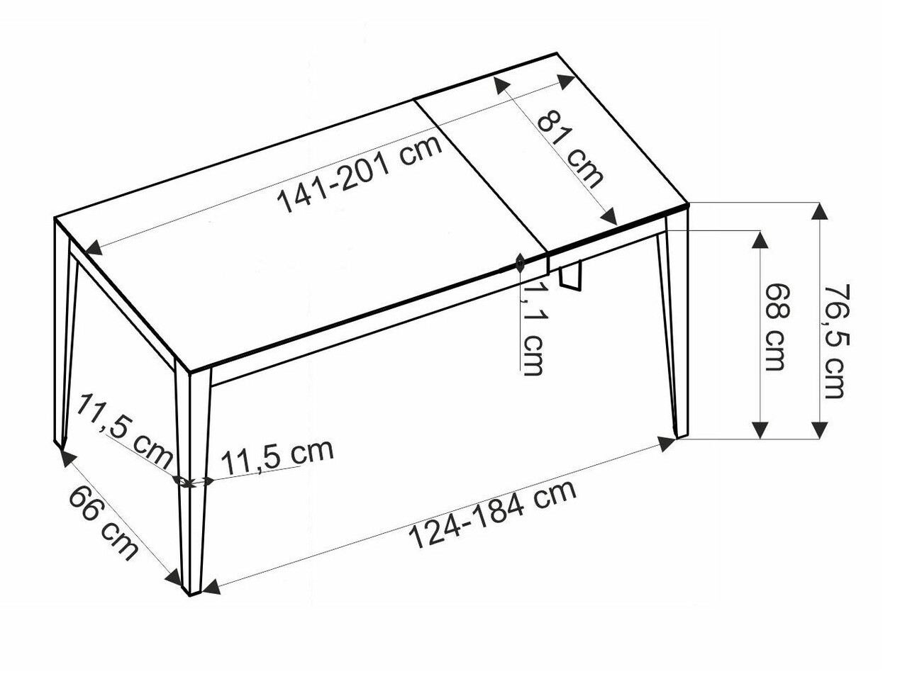 Mesa Houston 2157 (Mármol gris)