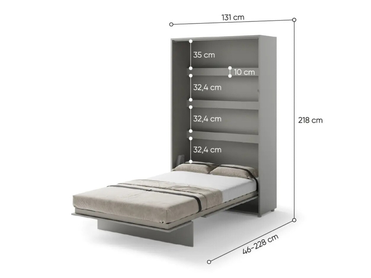 Cama plegable Concept Pro Lenart Levfere 102 (Gris)