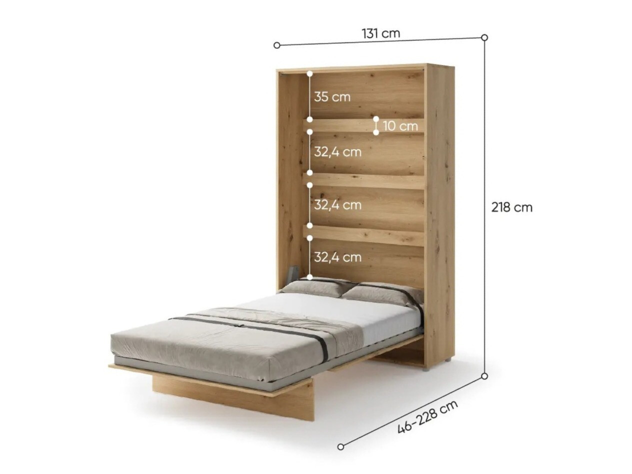 Cama plegable Concept Pro Lenart Levfere 102 (Roble Artisan)
