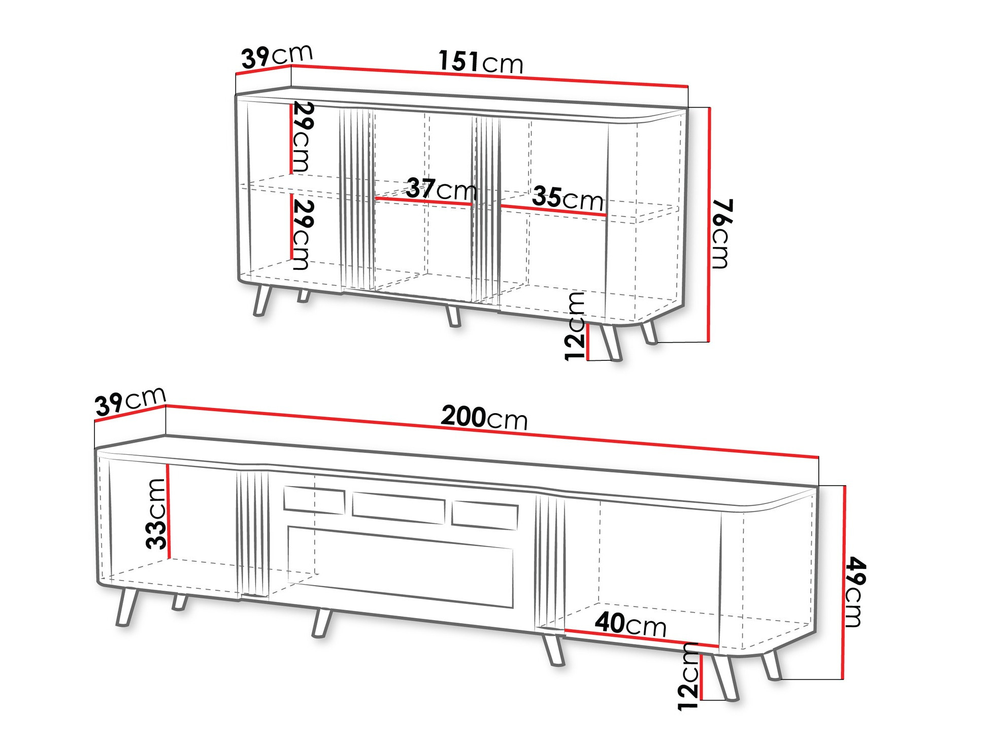 Conjunto de salón Modus (Cachemira + Negro)