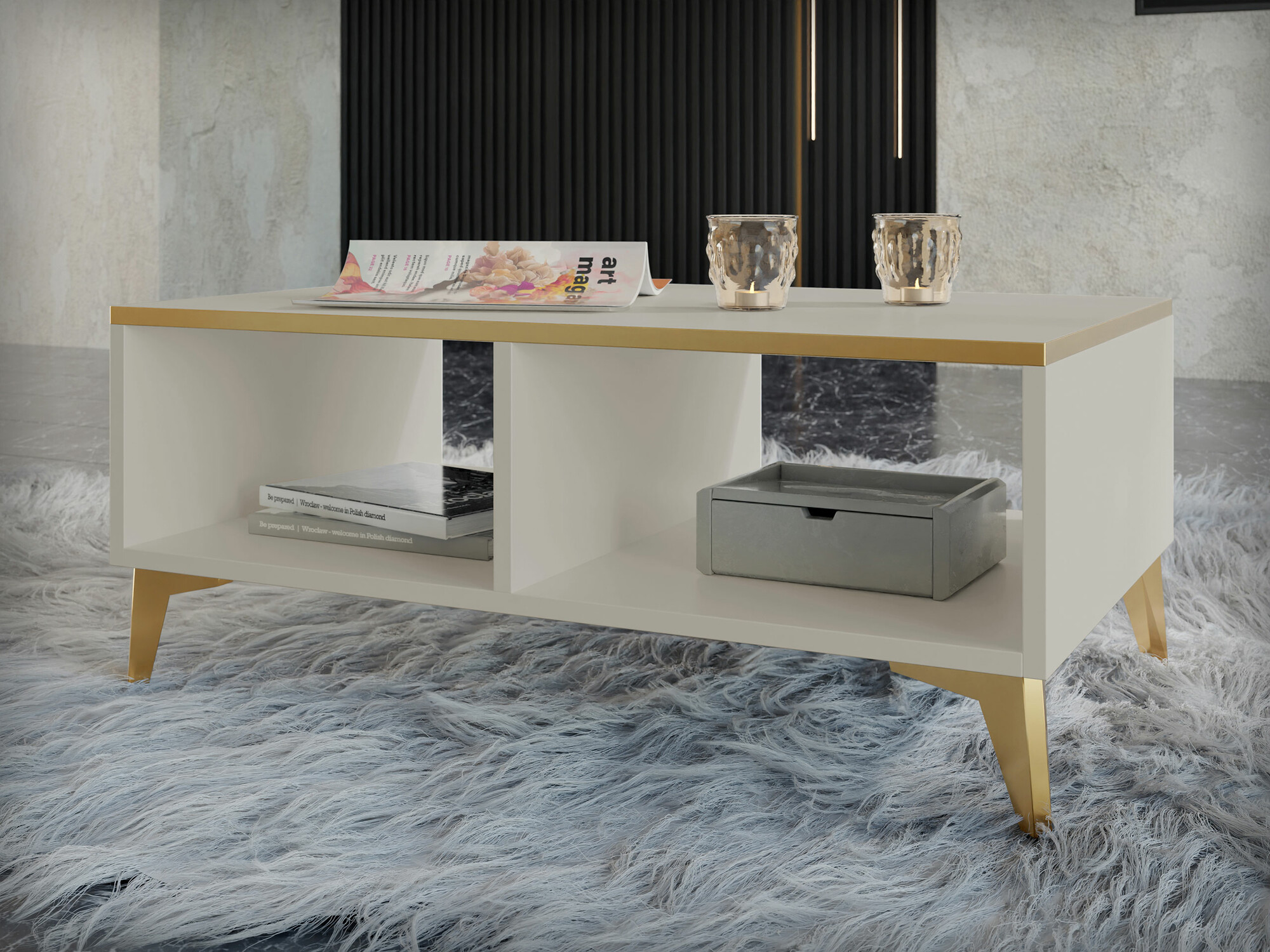 Mesa de centro Comfivo 492 (Beige)