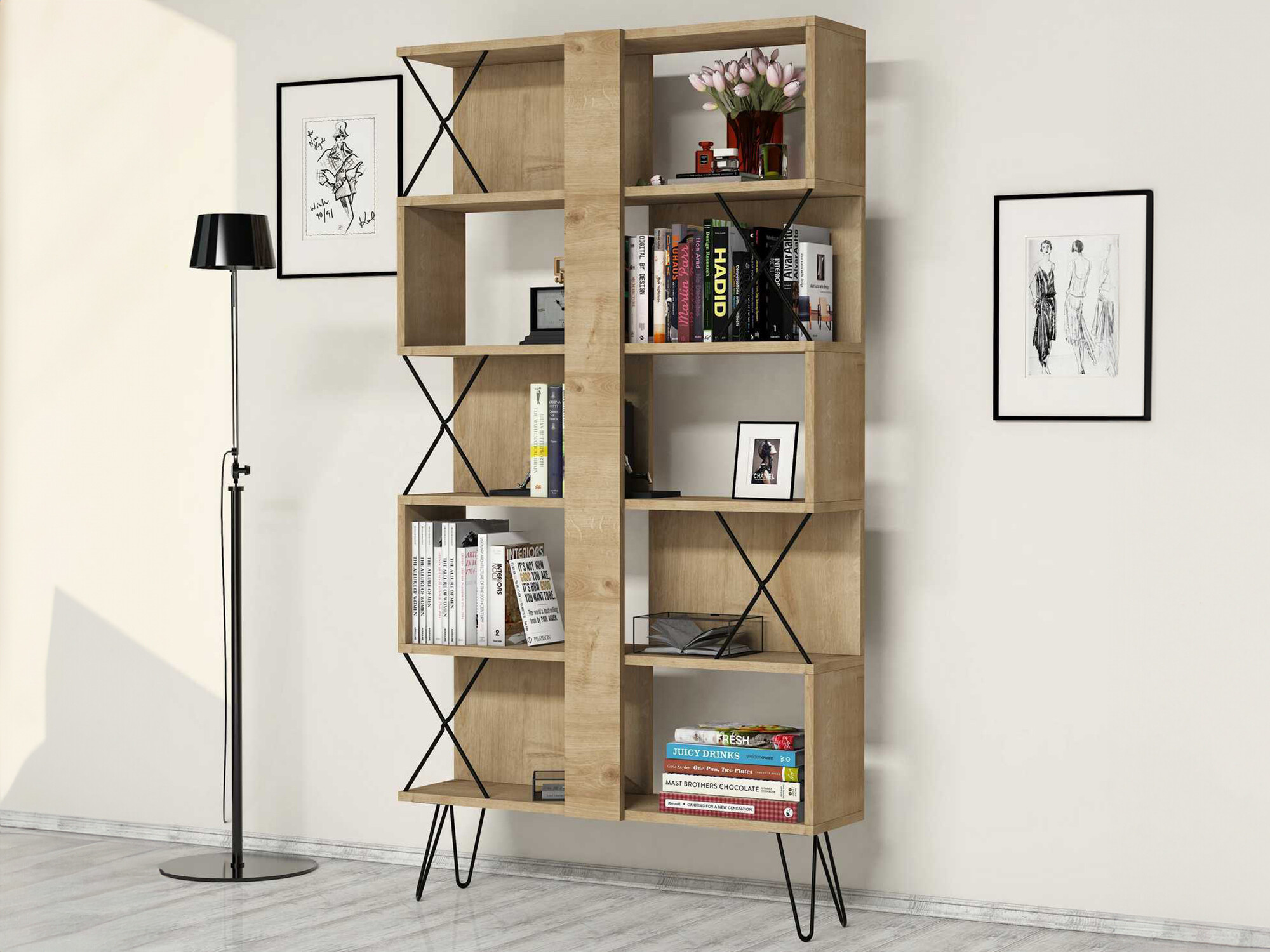 Estantería Kailua 138 (Roble)