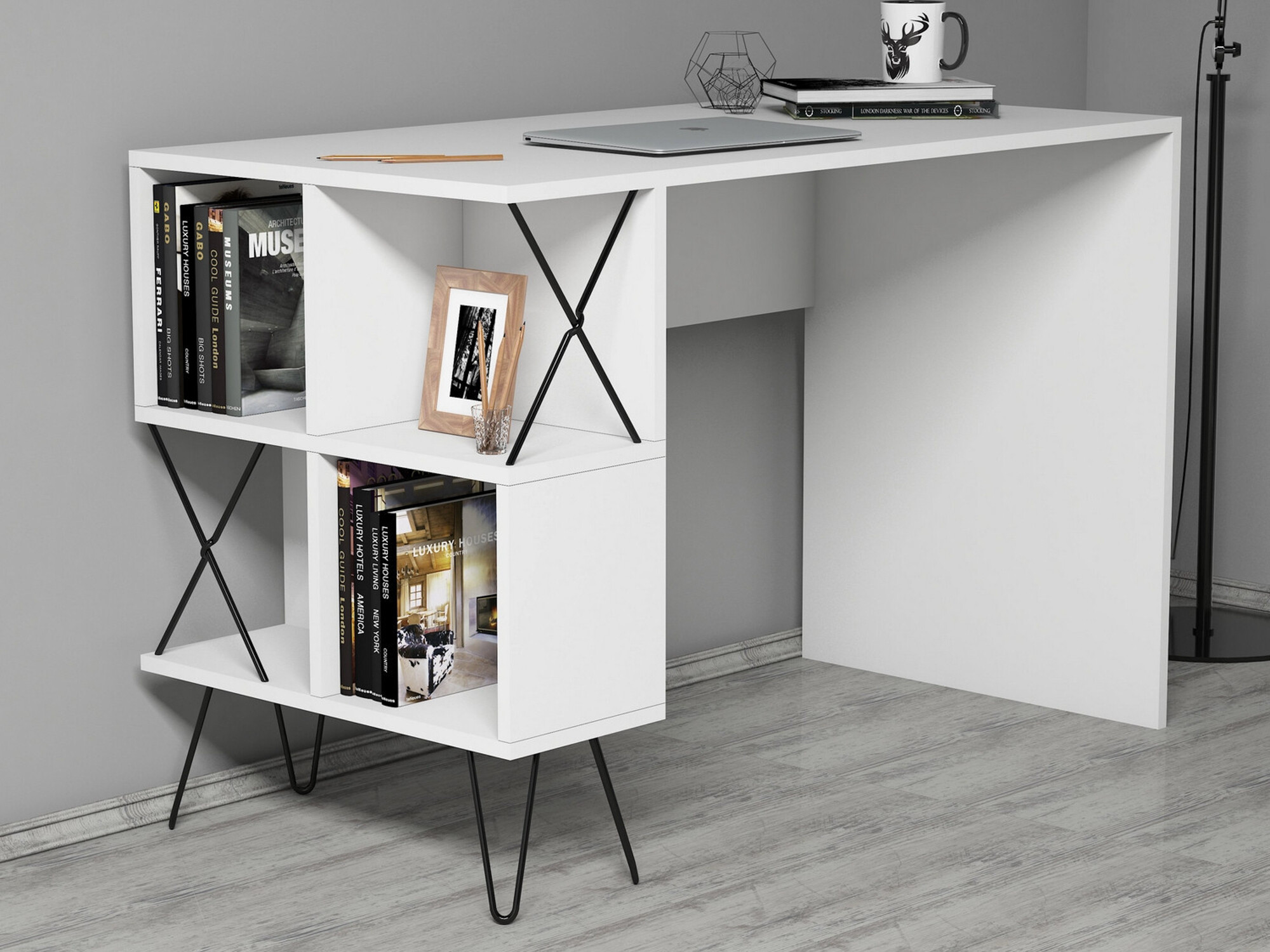 Mesa de oficina Kailua 139 (Blanco)