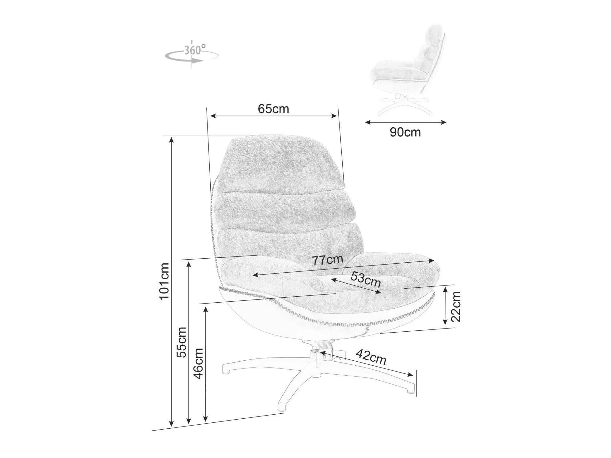 Sillón Detroit 509 (Beige)