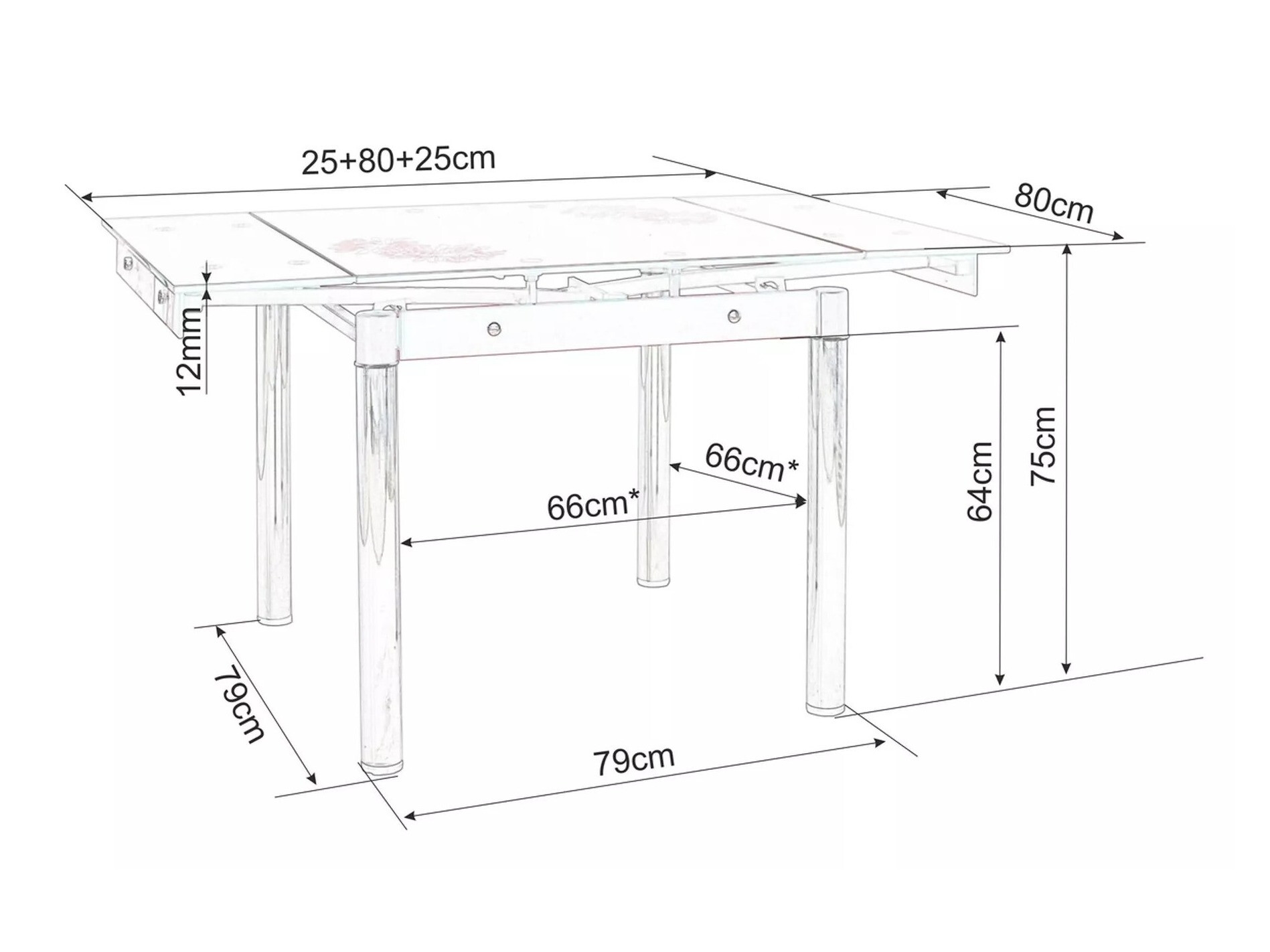Mesa Detroit 510 (Mármol blanco)