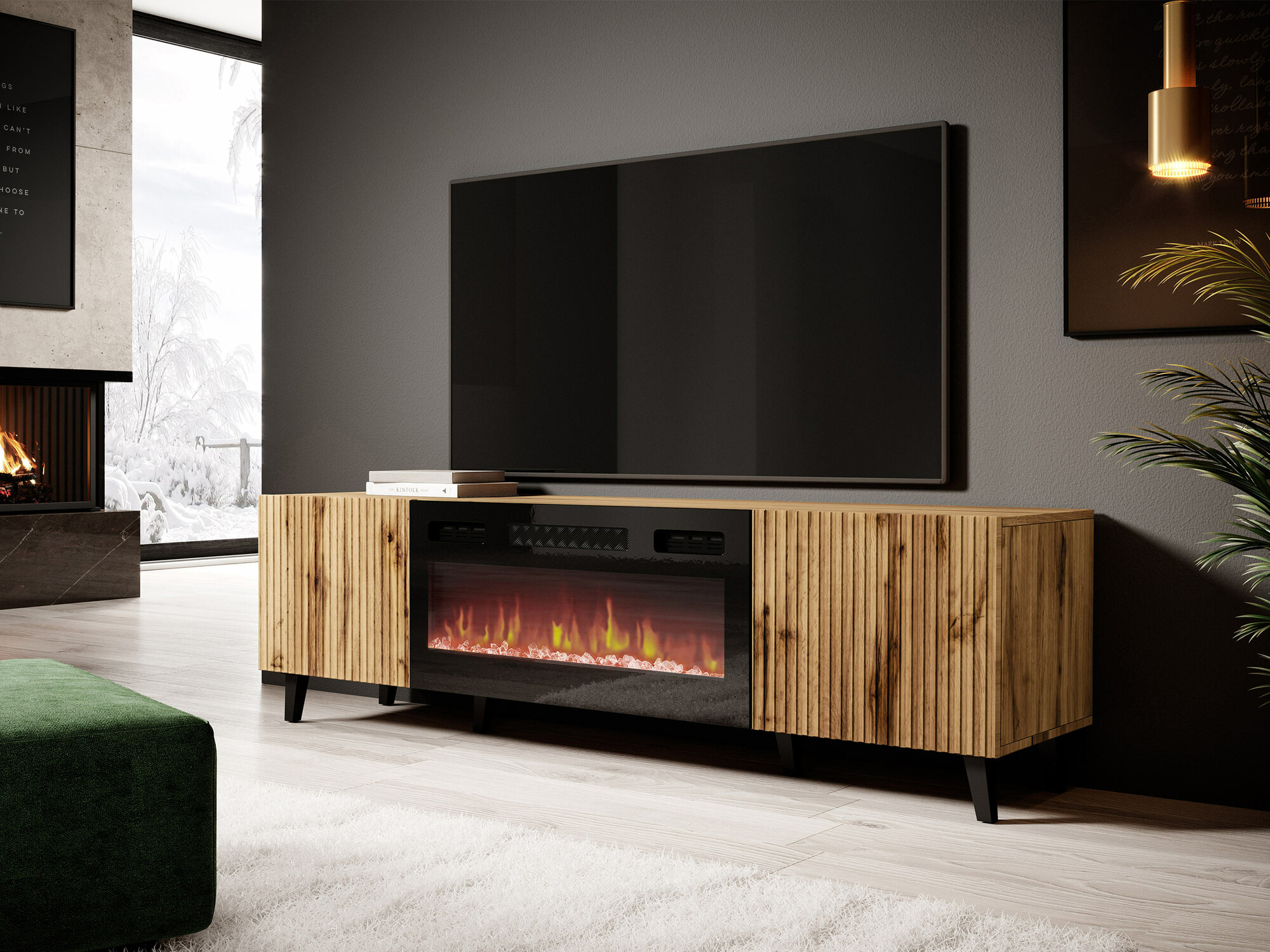 Mueble TV Remeta 107 (Roble wotan)