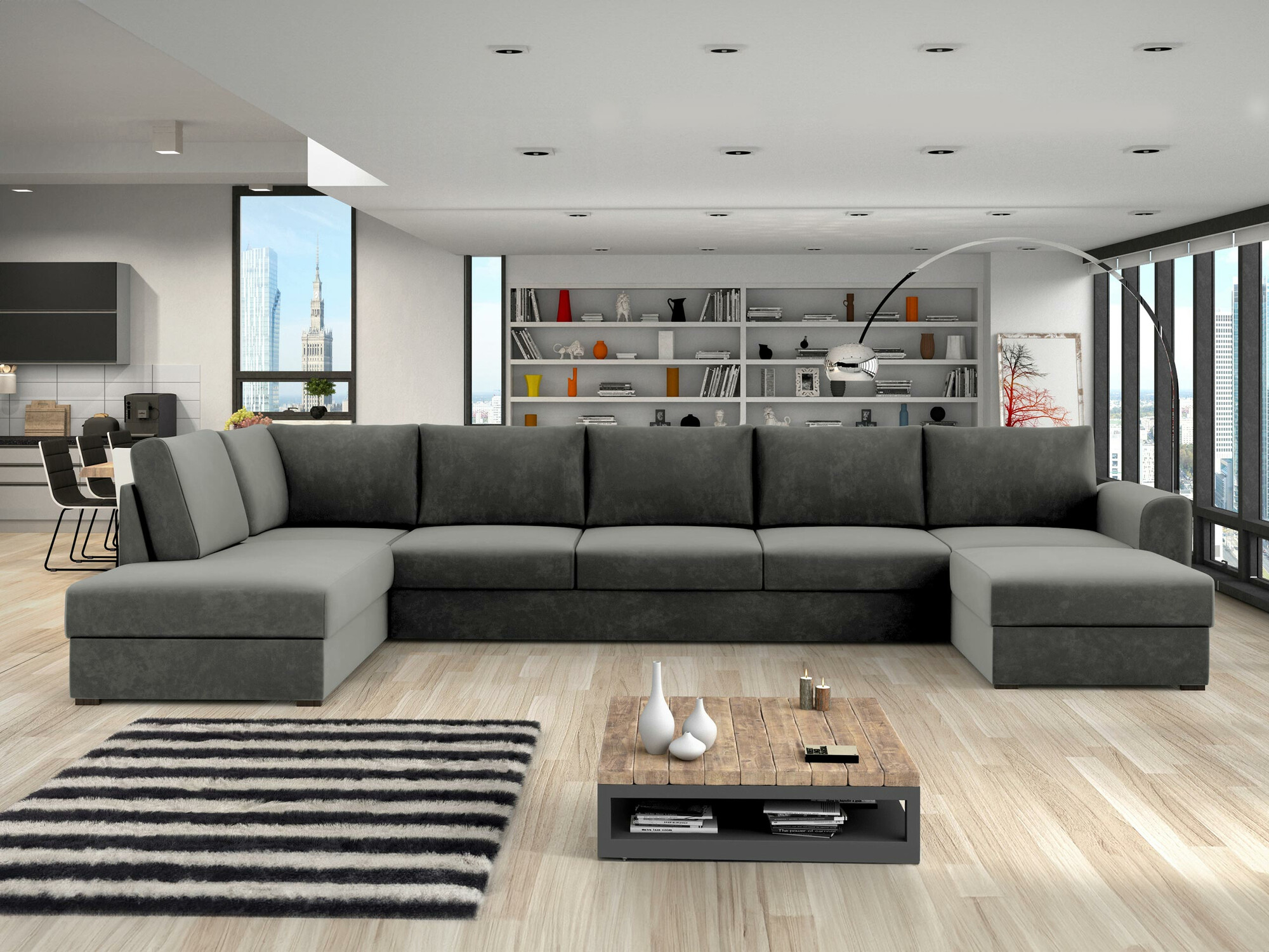 Sofá rinconero Comfivo 191 (Magic Velvet 2217)