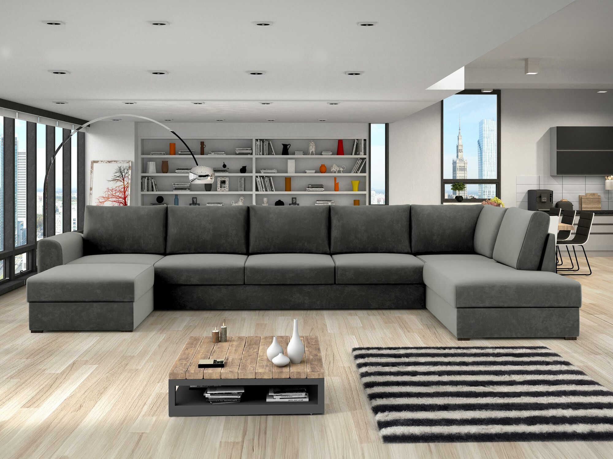 Sofá rinconero Comfivo Flumen I (Magic Velvet 2217)