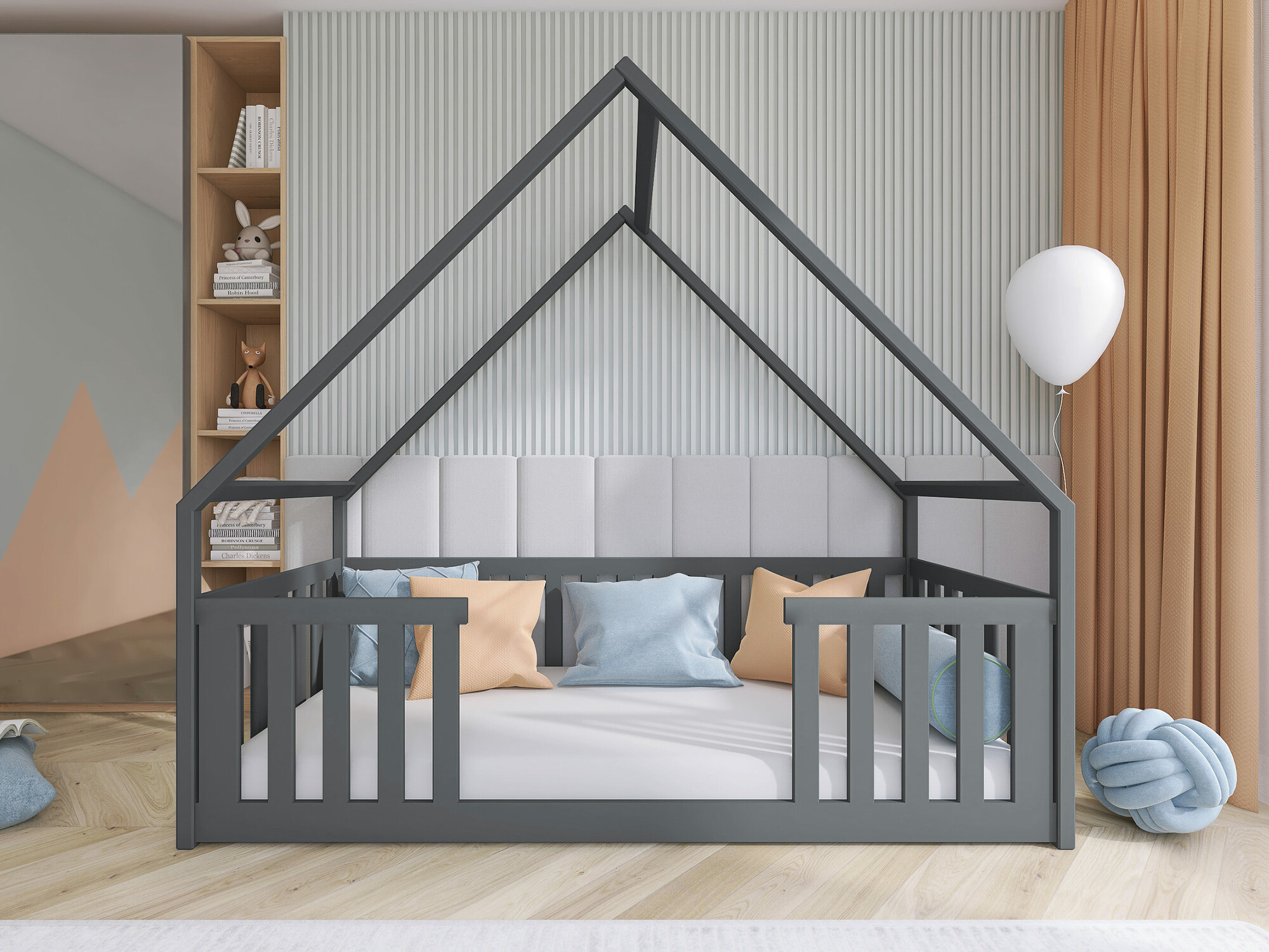 Cama Vista 114 (Gris)