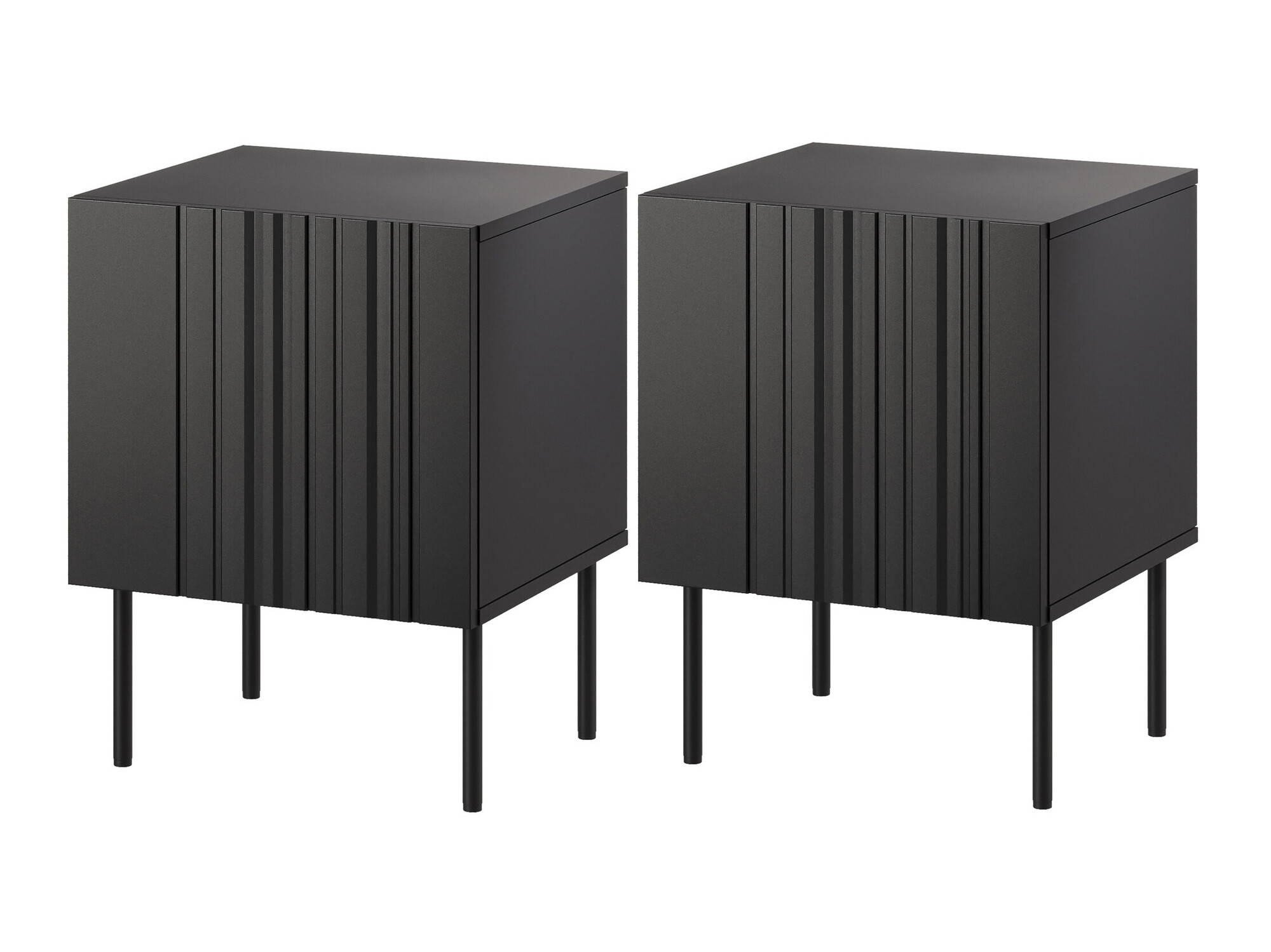 Conjunto de mesitas de noche Evavese 104 (Negro)