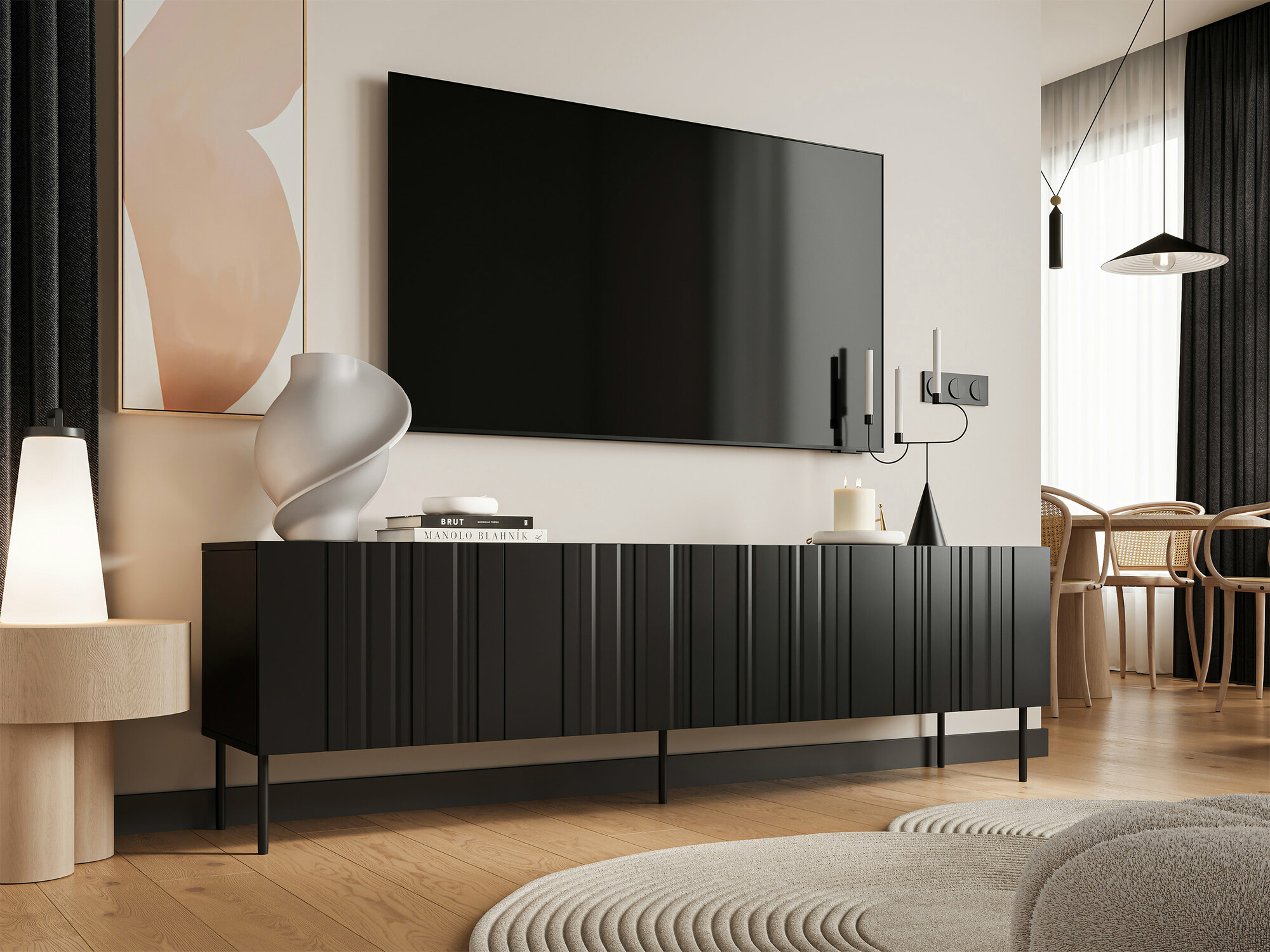 Mueble TV Evavese 103 (Negro)