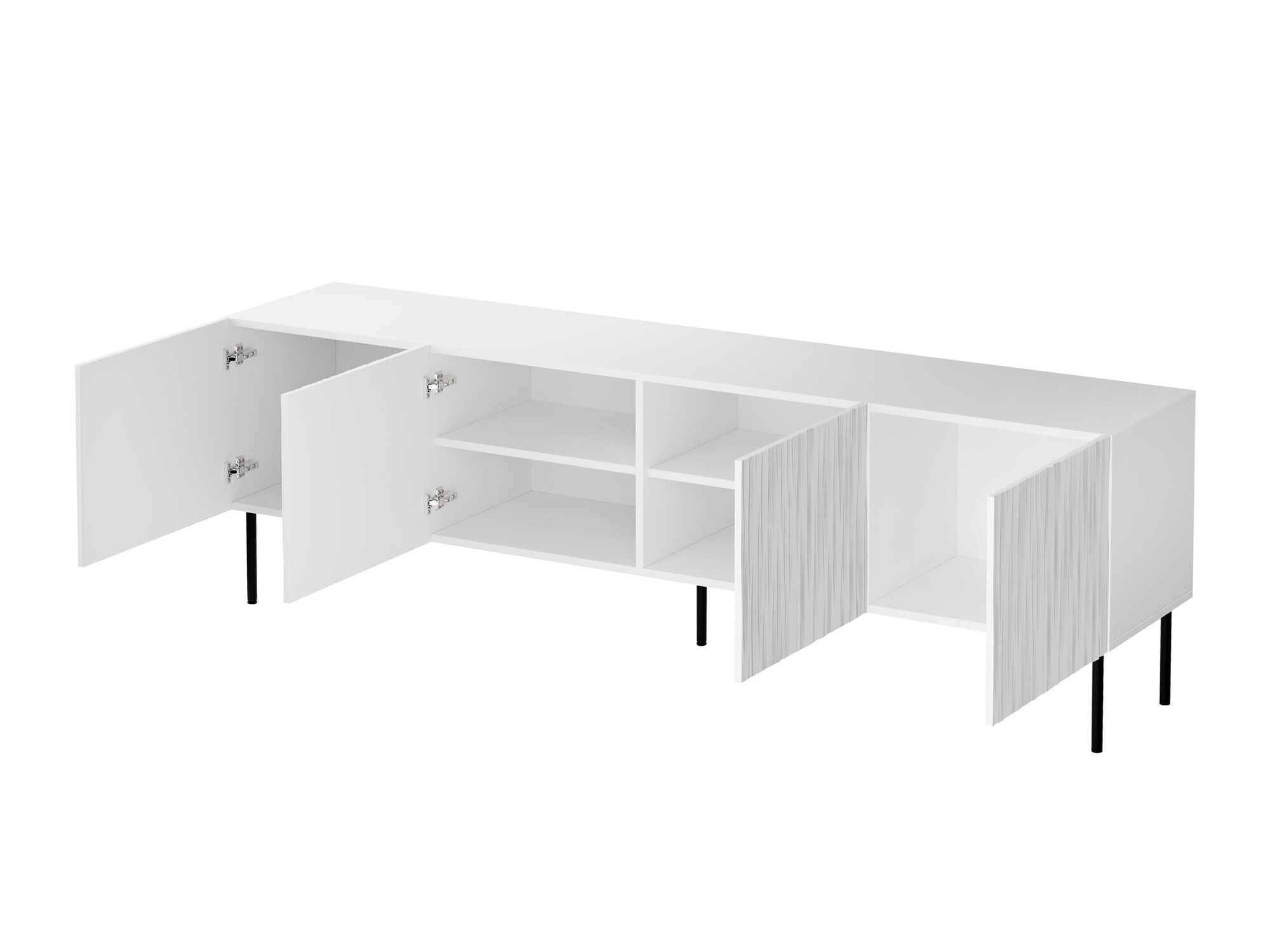 Mueble TV Lorelbo 103 (Blanco + Negro)