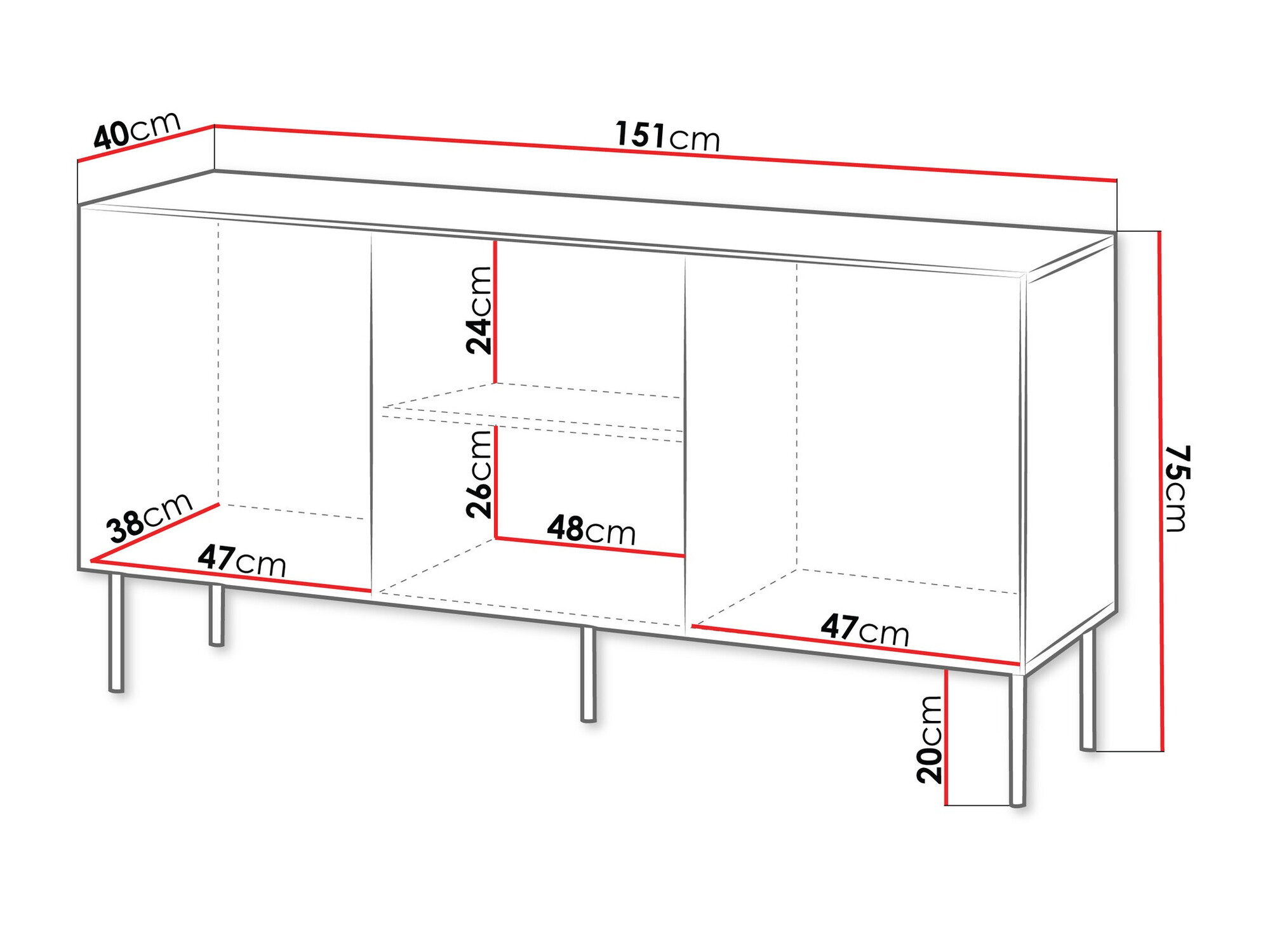 Aparador Tolfelo 100 (Beige)
