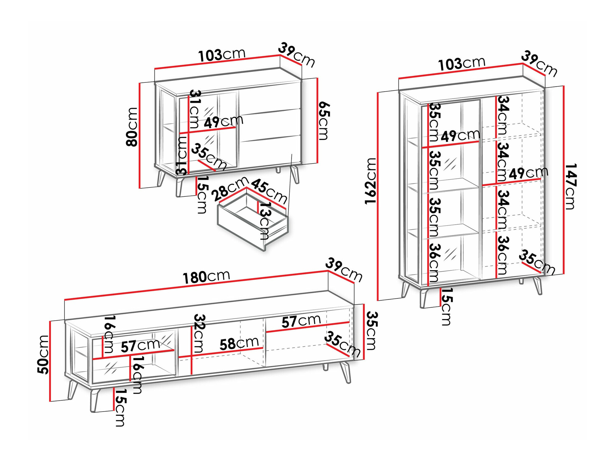Conjunto de salón Argentas