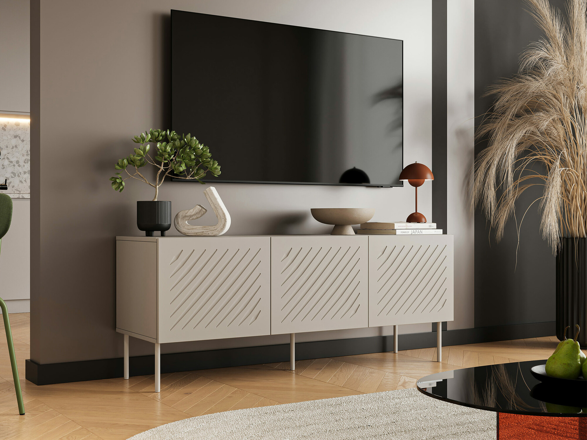 Mueble TV Tolfelo 102 (Beige)