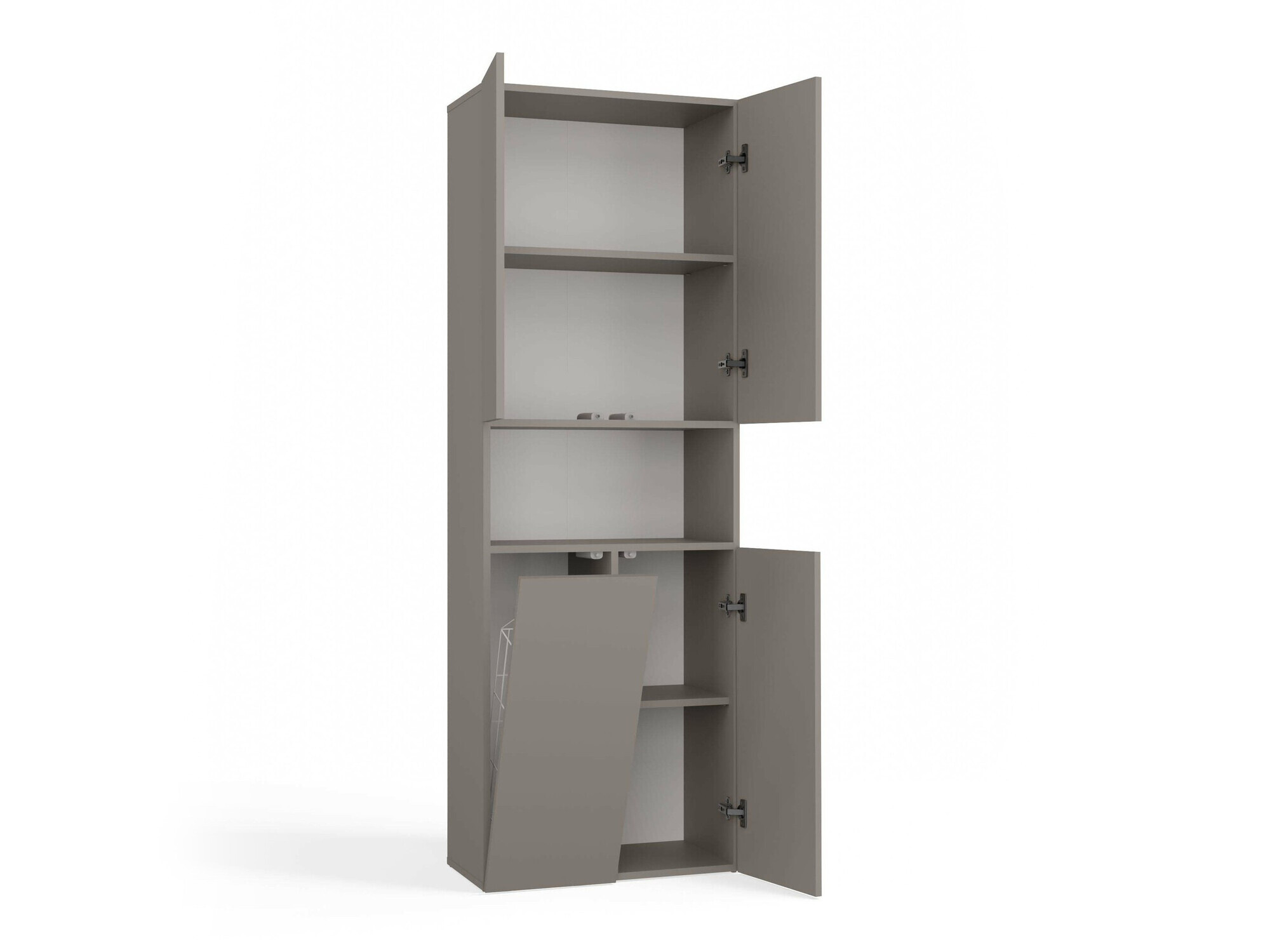 Armario de baño de pie Nolmaru 101 (Gris)