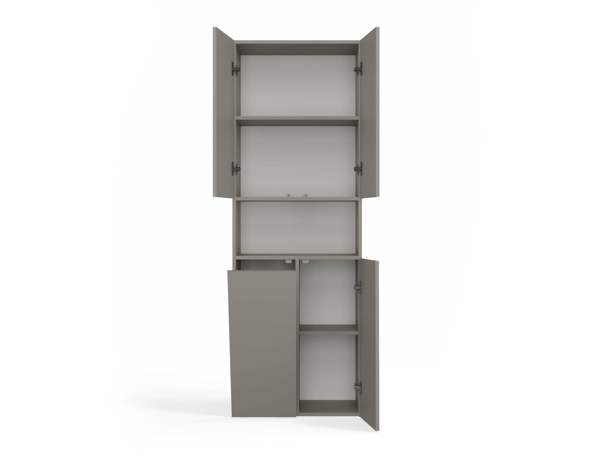 Armario de baño de pie Nolmaru 101 (Gris)