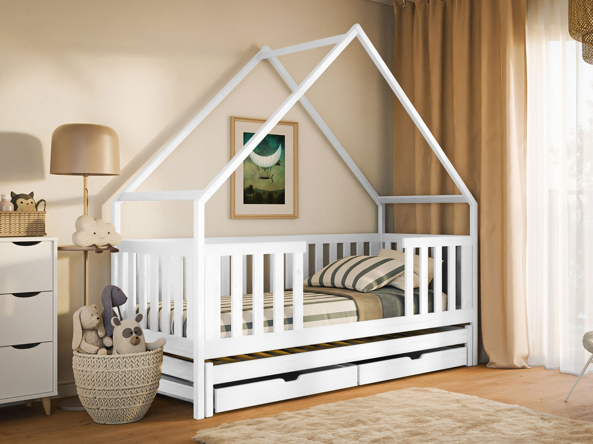 Cama Vista 115 (Blanco)