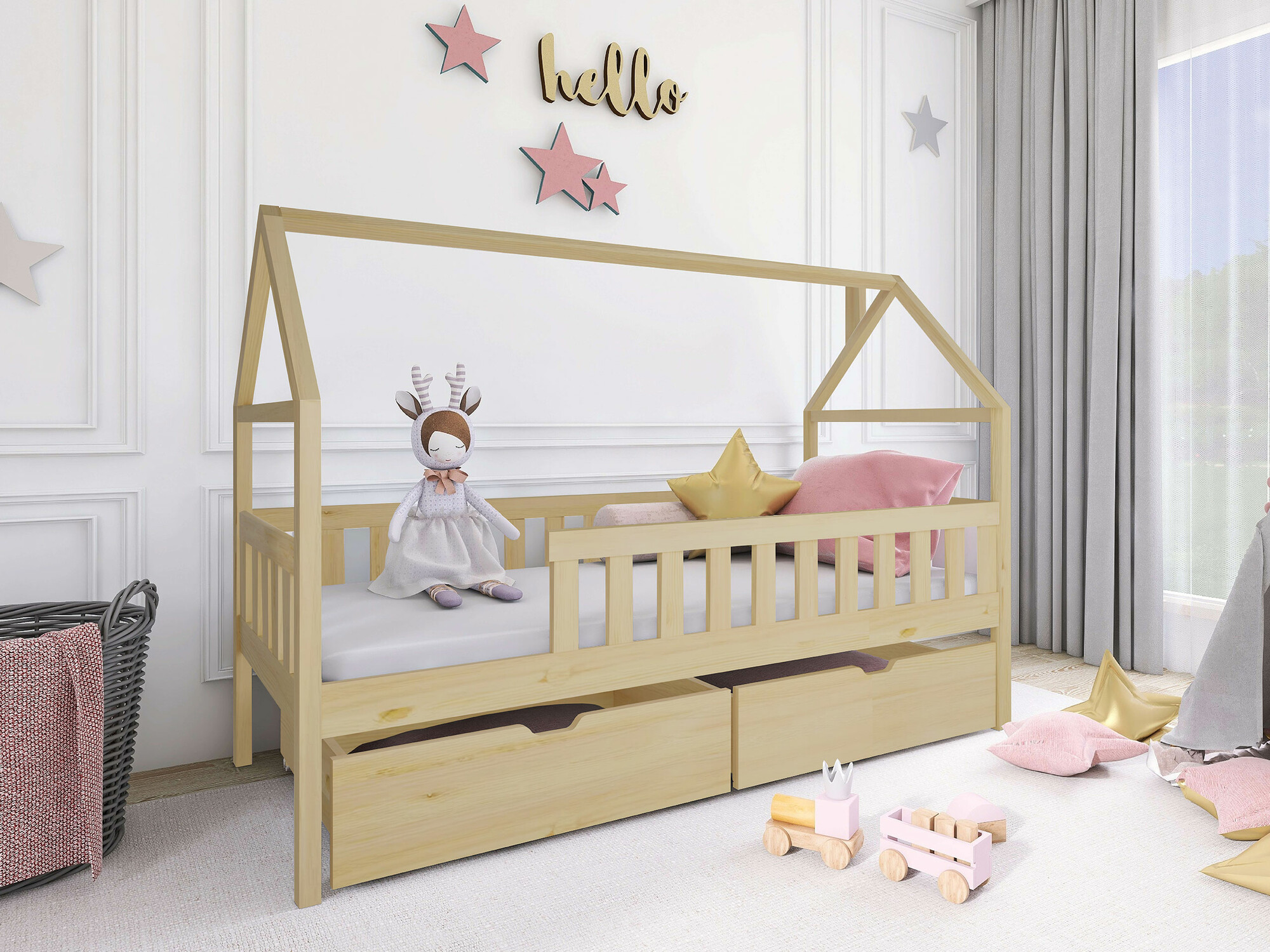 Cama Vista 116 (Pino)