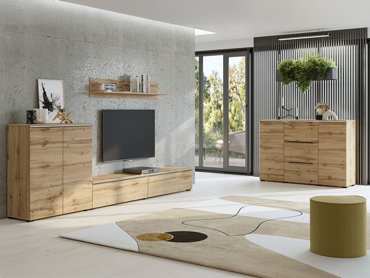 Conjunto de salón Austin 365 (Roble wotan)