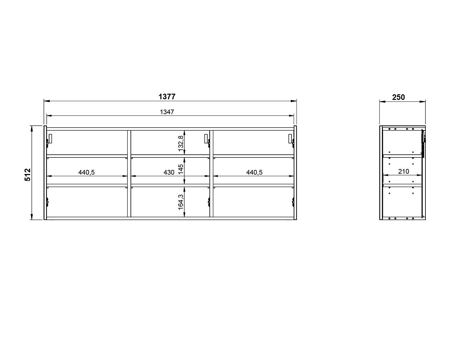 Estante para zapatos Sacramento 433 (Grafito)