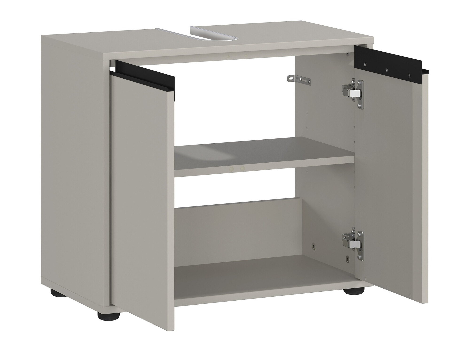 Conjunto de mueble de baño Tensona 106 (Gris claro)