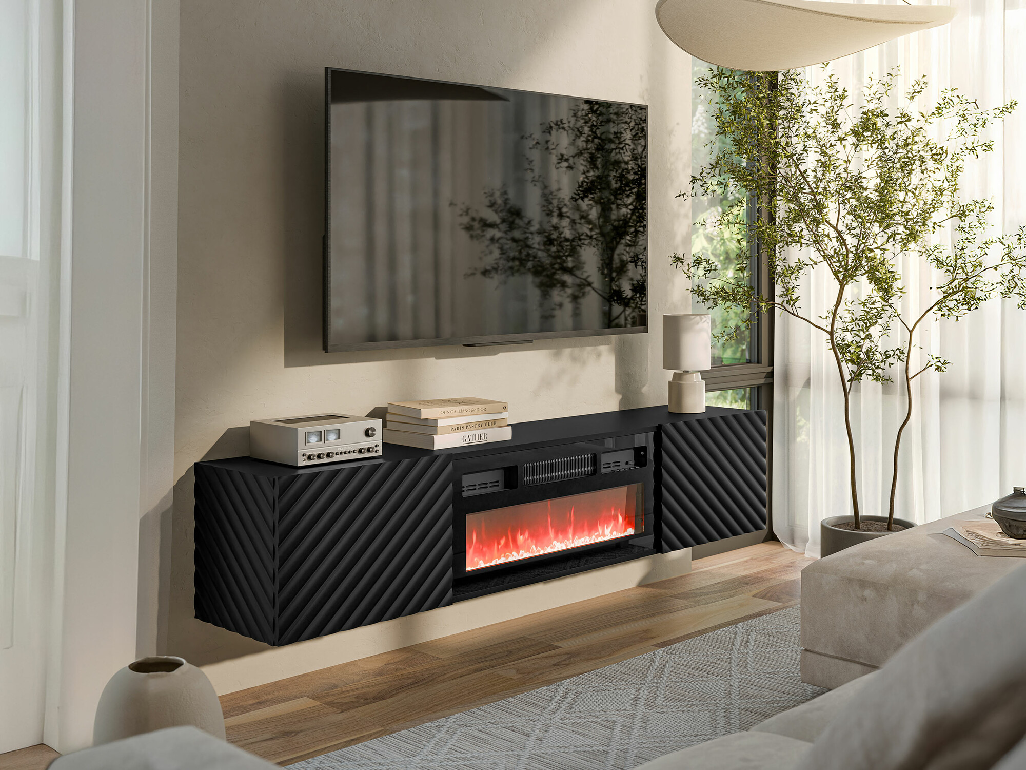 Mueble TV Charlotte 207 (Negro)