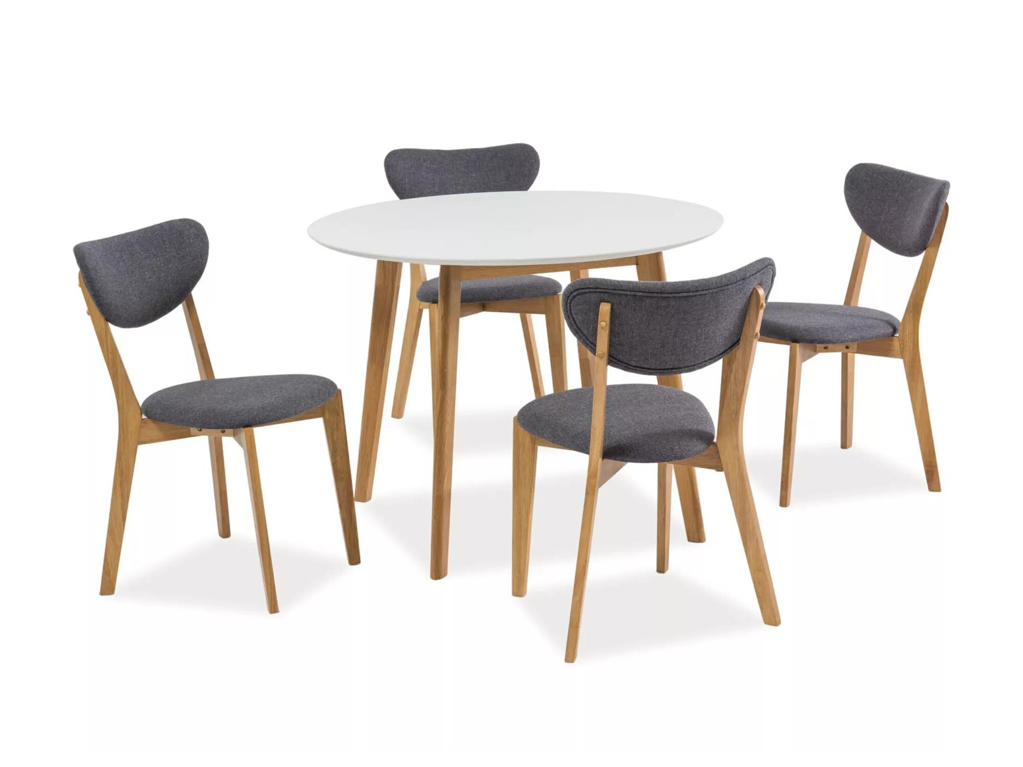 Mesa Detroit 522 (Blanco + Roble)