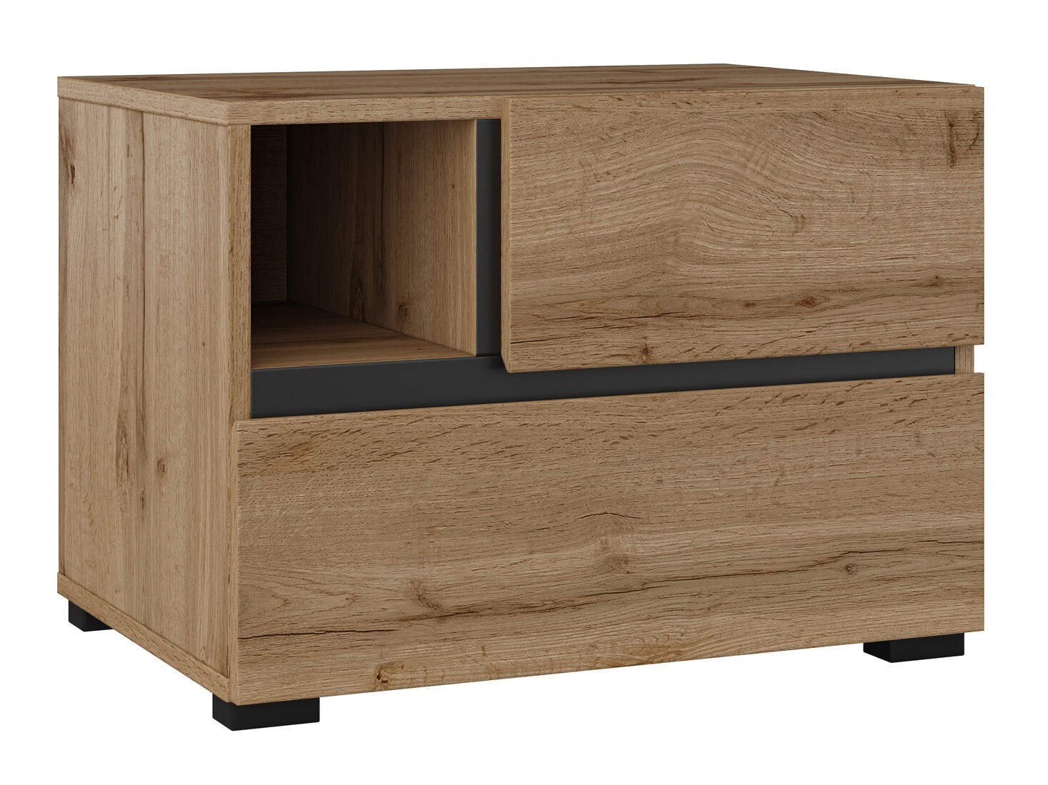 Mesilla de noche Alfere 120 (Roble wotan)