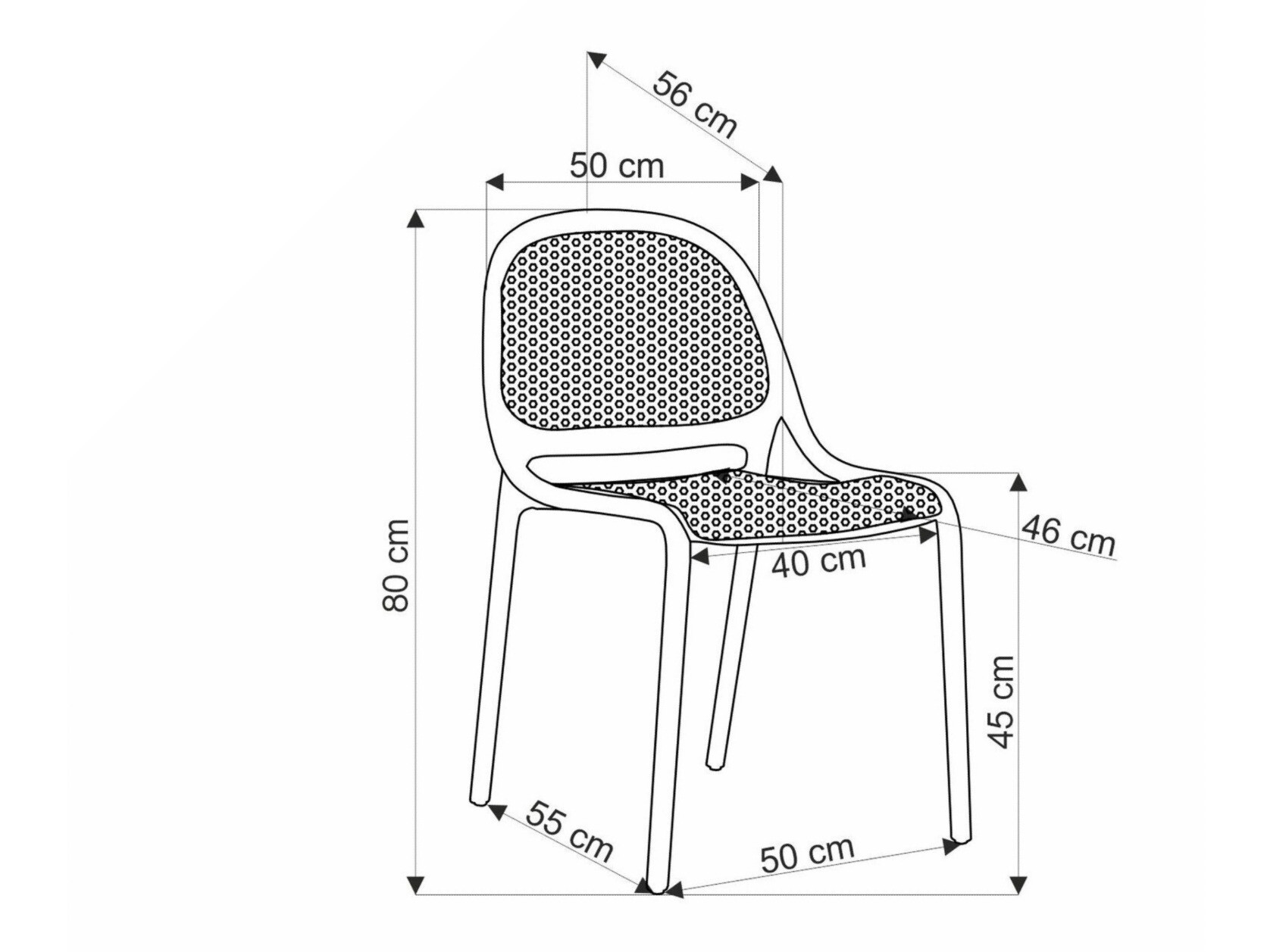 Silla para exterior Houston 1672 (Chaqui)