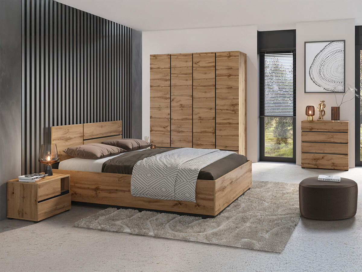 Cama Alfere 123 (Roble wotan)