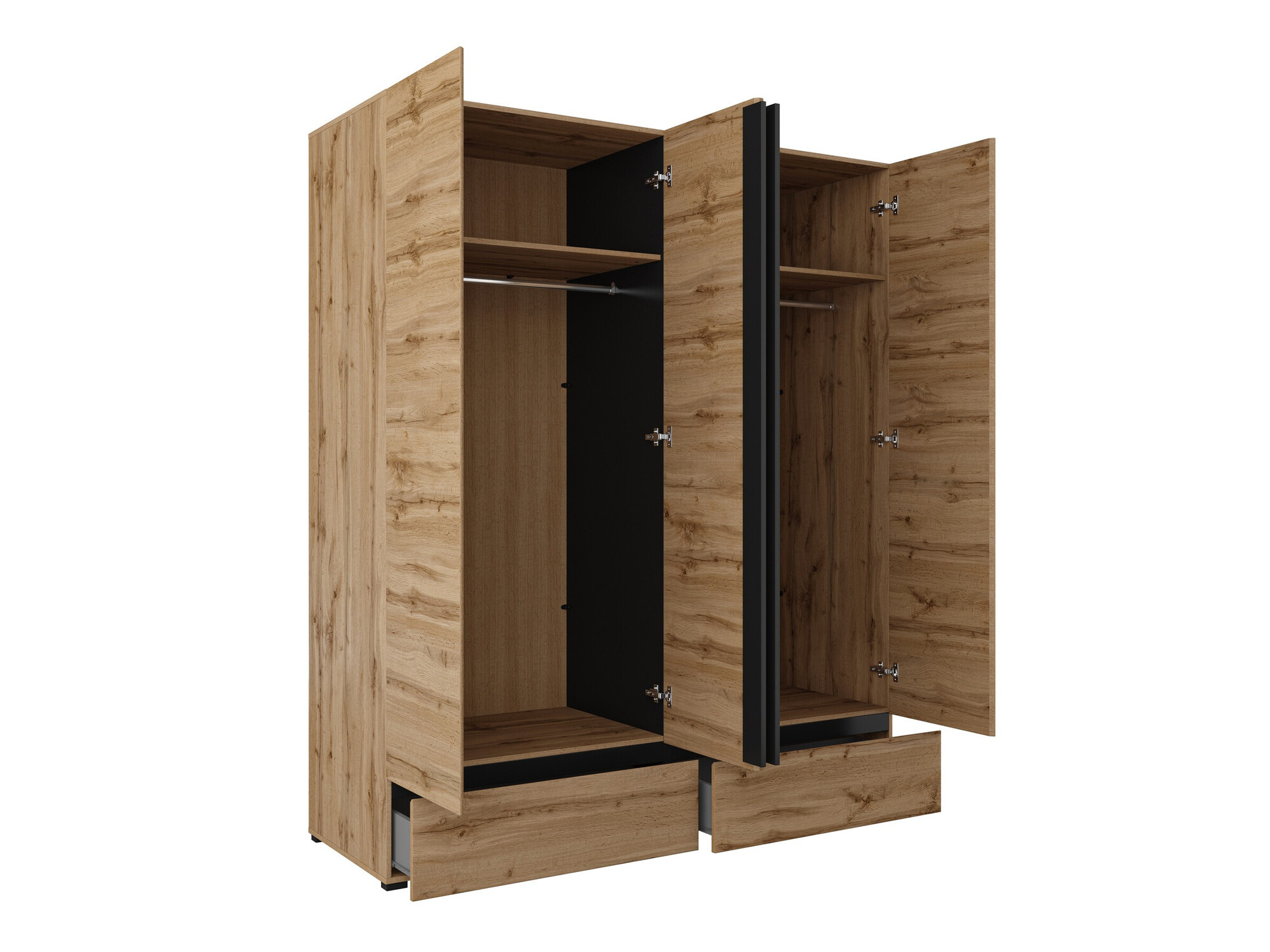 Conjunto de dormitorio Alfere 124 (Roble wotan)