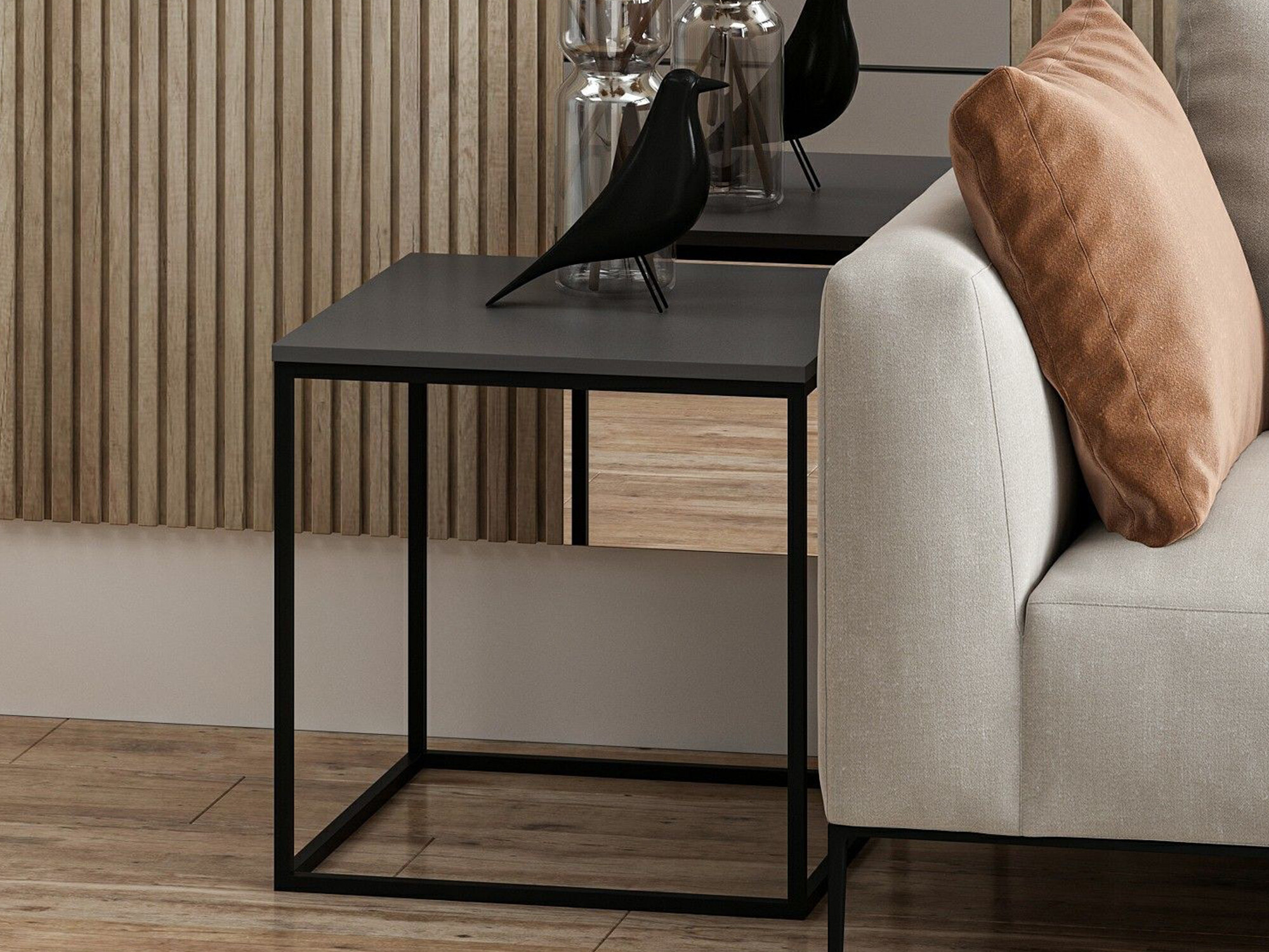 Mesa auxiliar Kailua 1307 (Negro + Antracita)