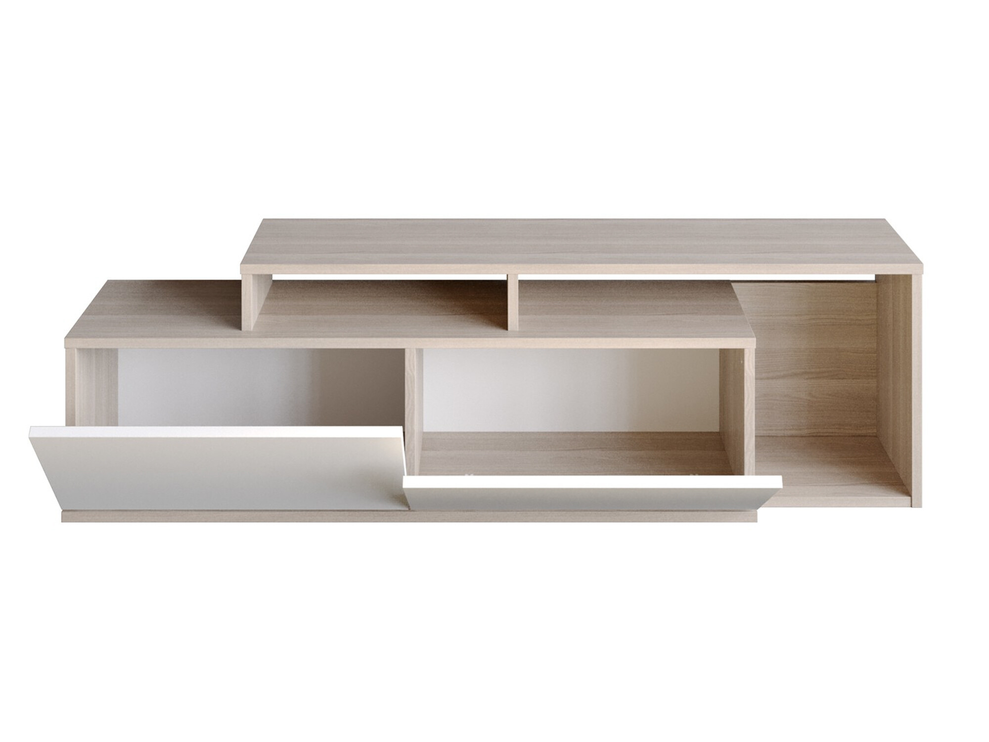 Mueble TV Kailua 1319 (Blanco + Nogal)