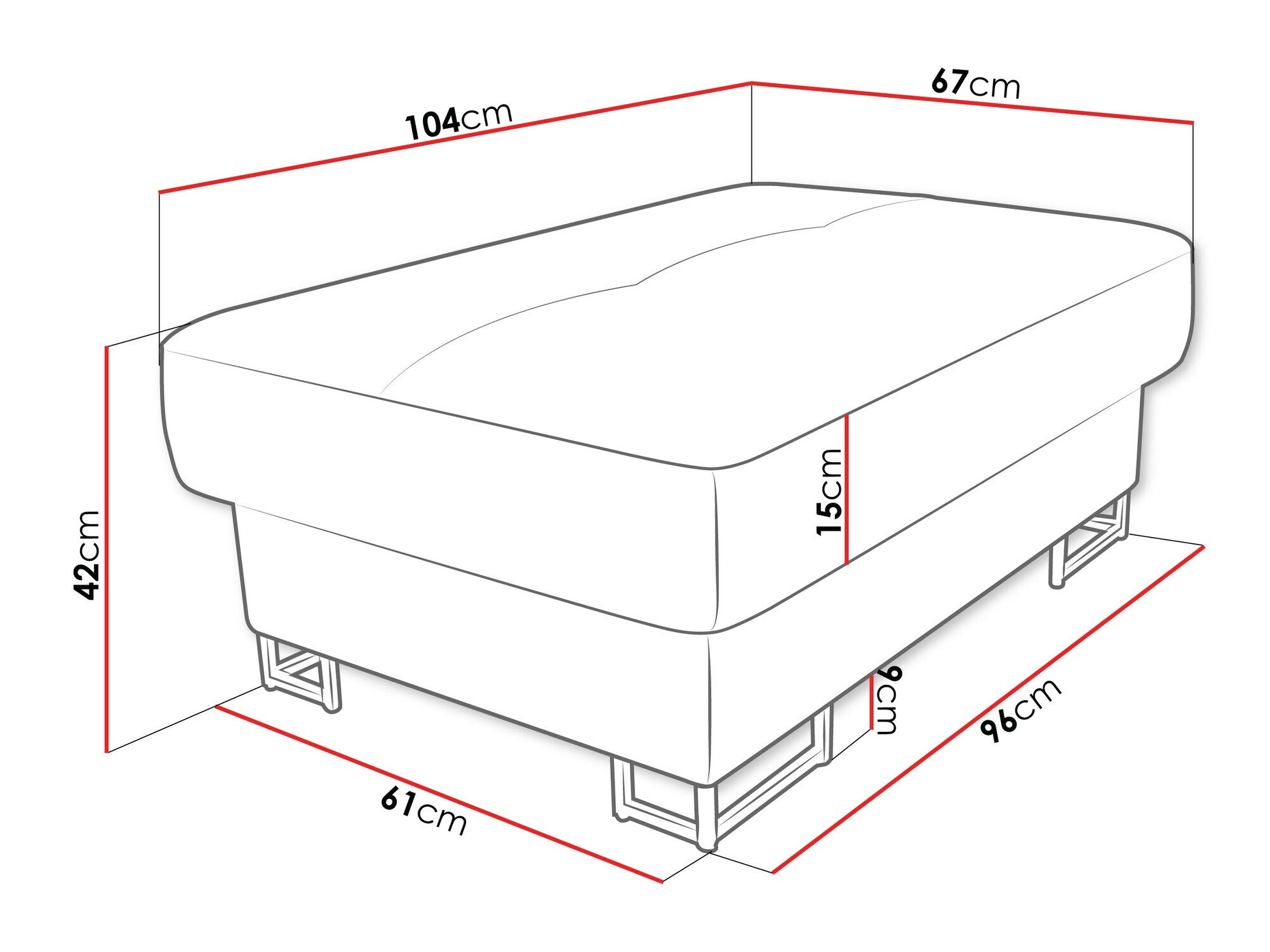 Banco acolchado Comfivo 238 (Manila 26)