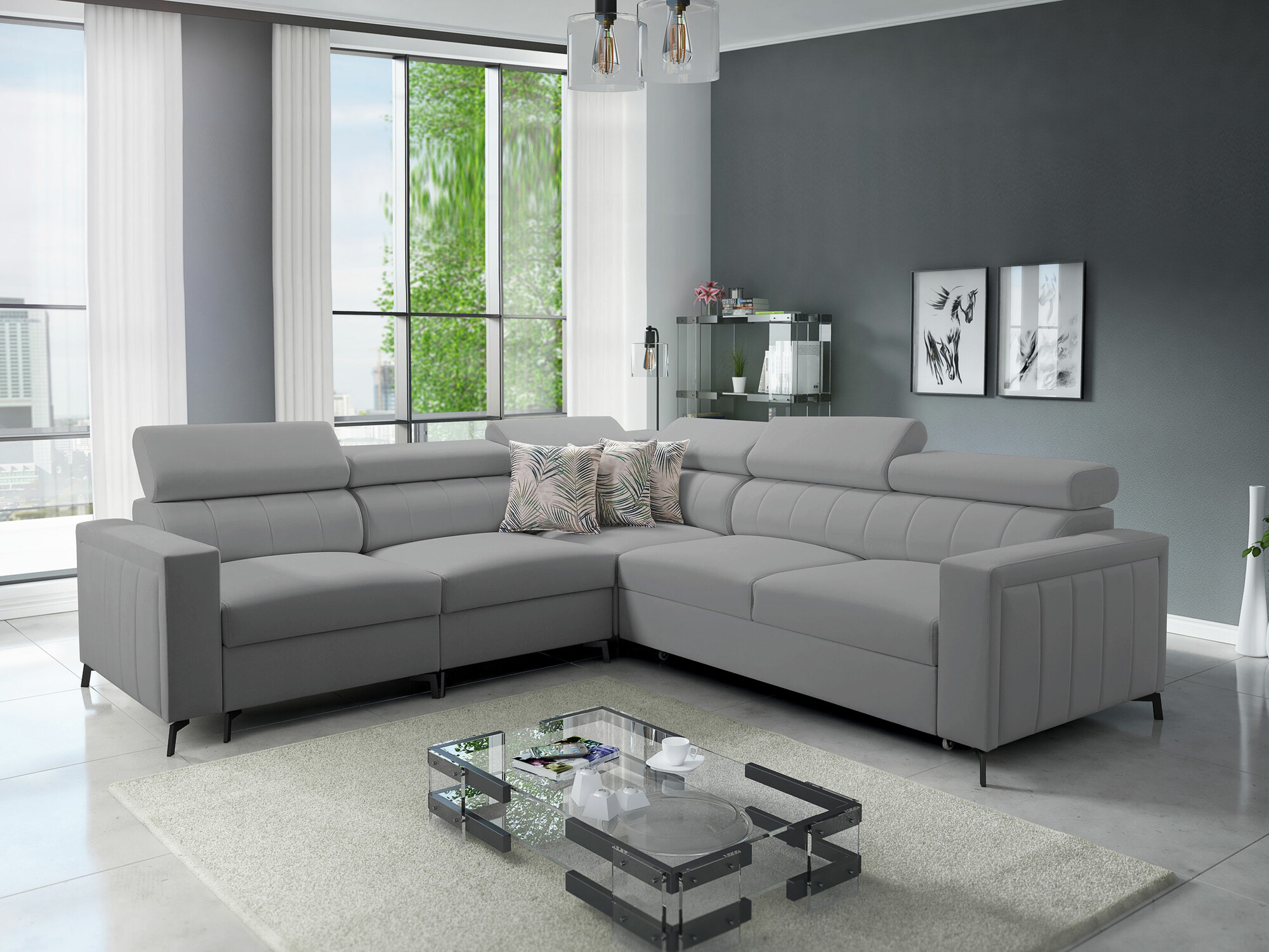 Sofá rinconero Sarasota 152 (Mono 244 + Botanical 36)