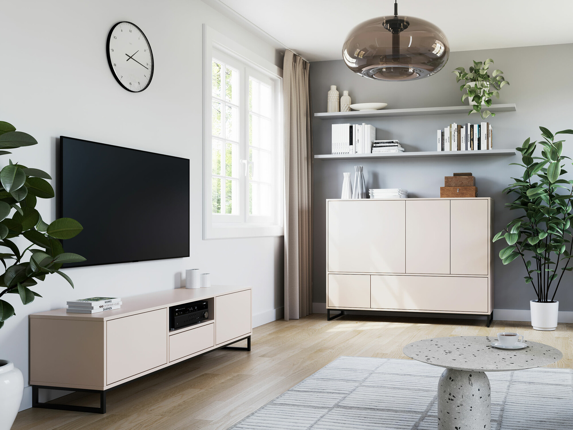 Mueble TV Calcalo 105 (Beige)