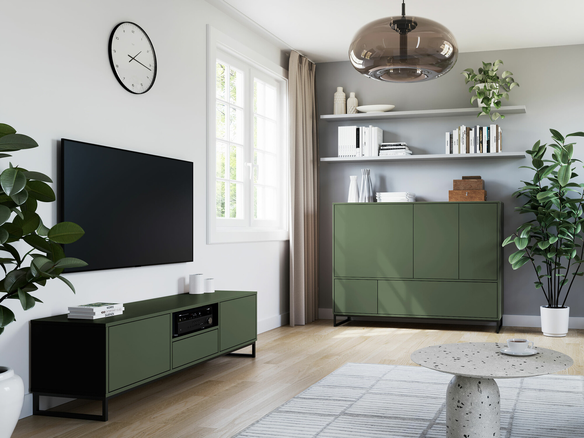 Mueble TV Calcalo 105 (Verde)