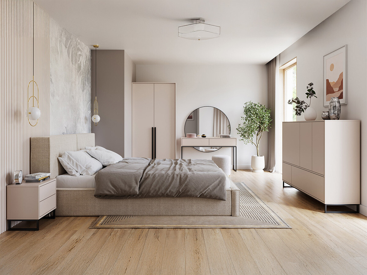 Mesilla de noche Calcalo 104 (Beige)