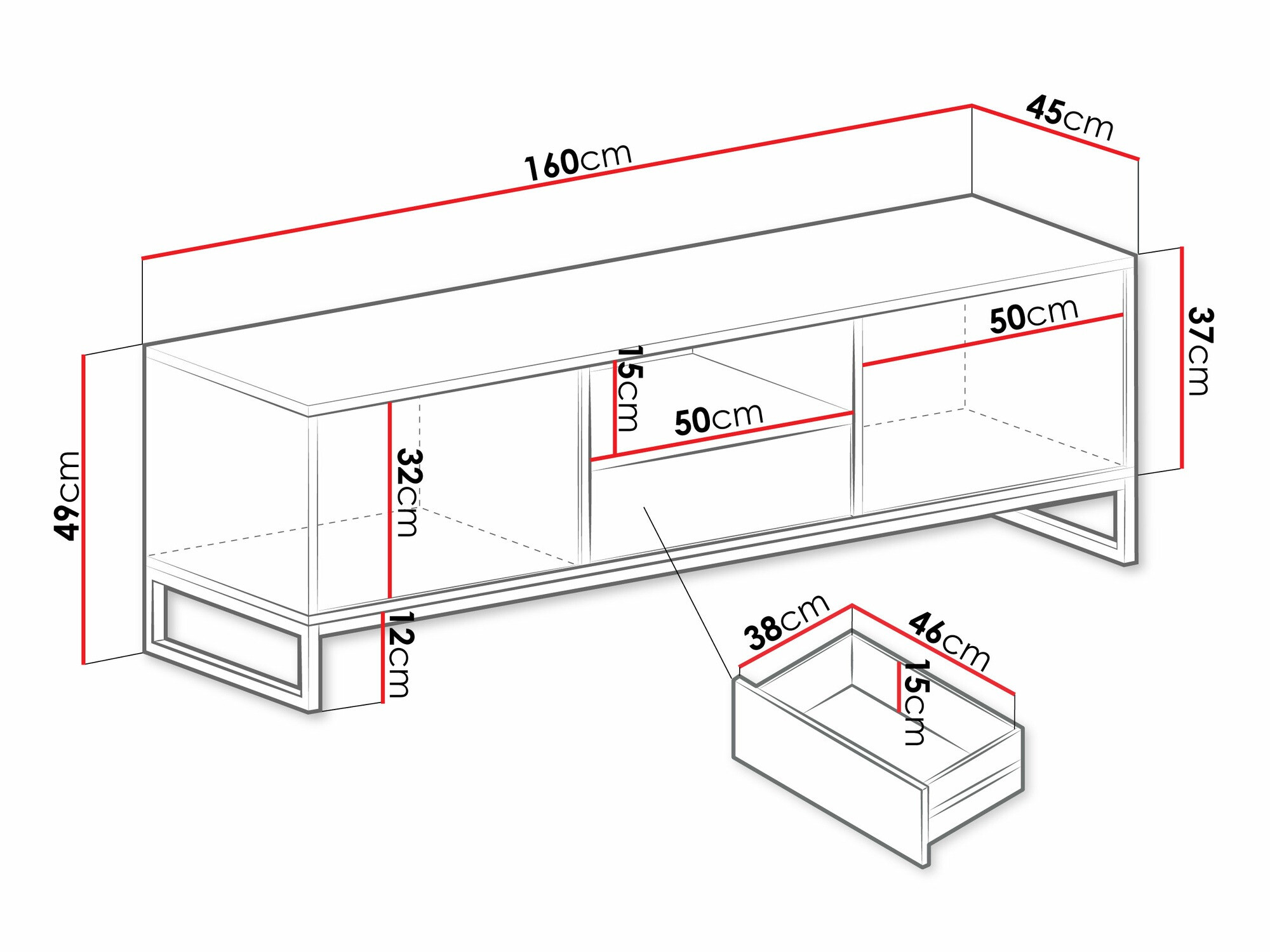 Mueble TV Calcalo 105 (Verde)
