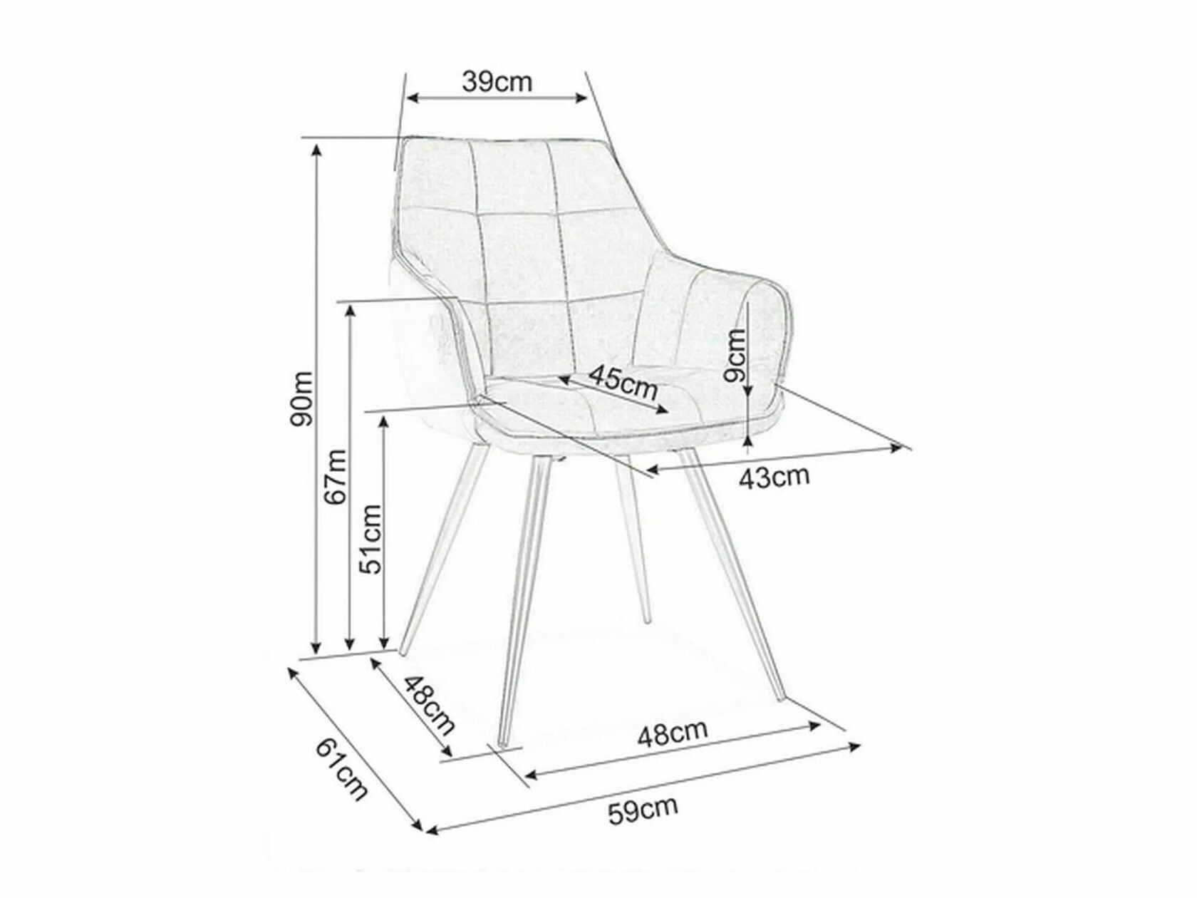 Silla Detroit 567 (Taupe)