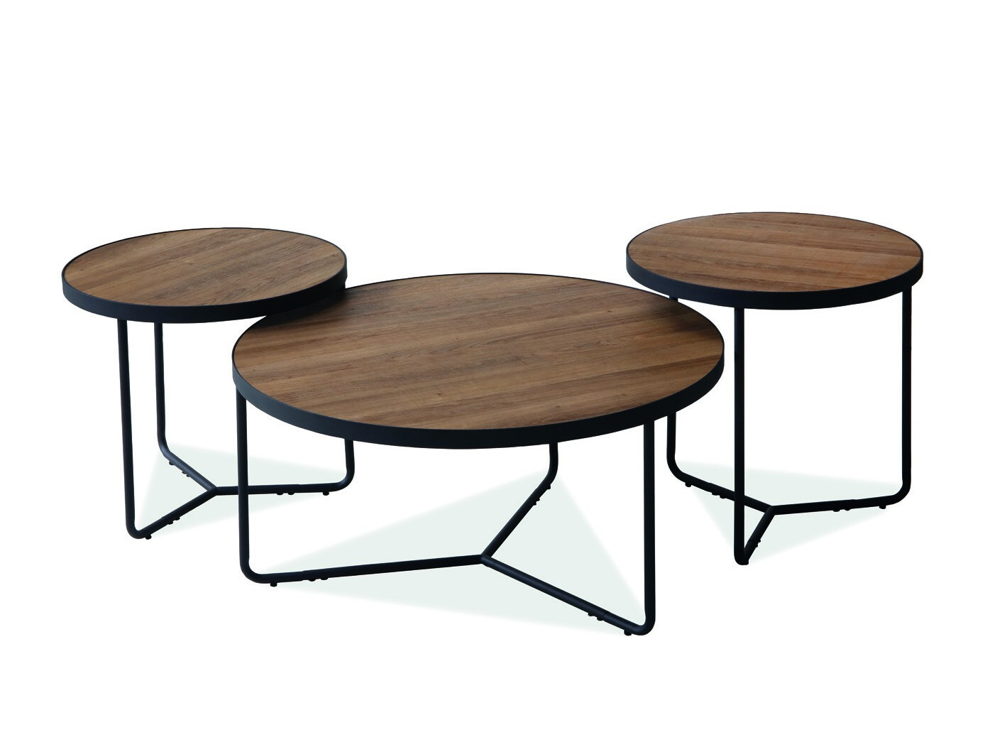 Conjunto mesa de centro Detroit 570 (Nuez)