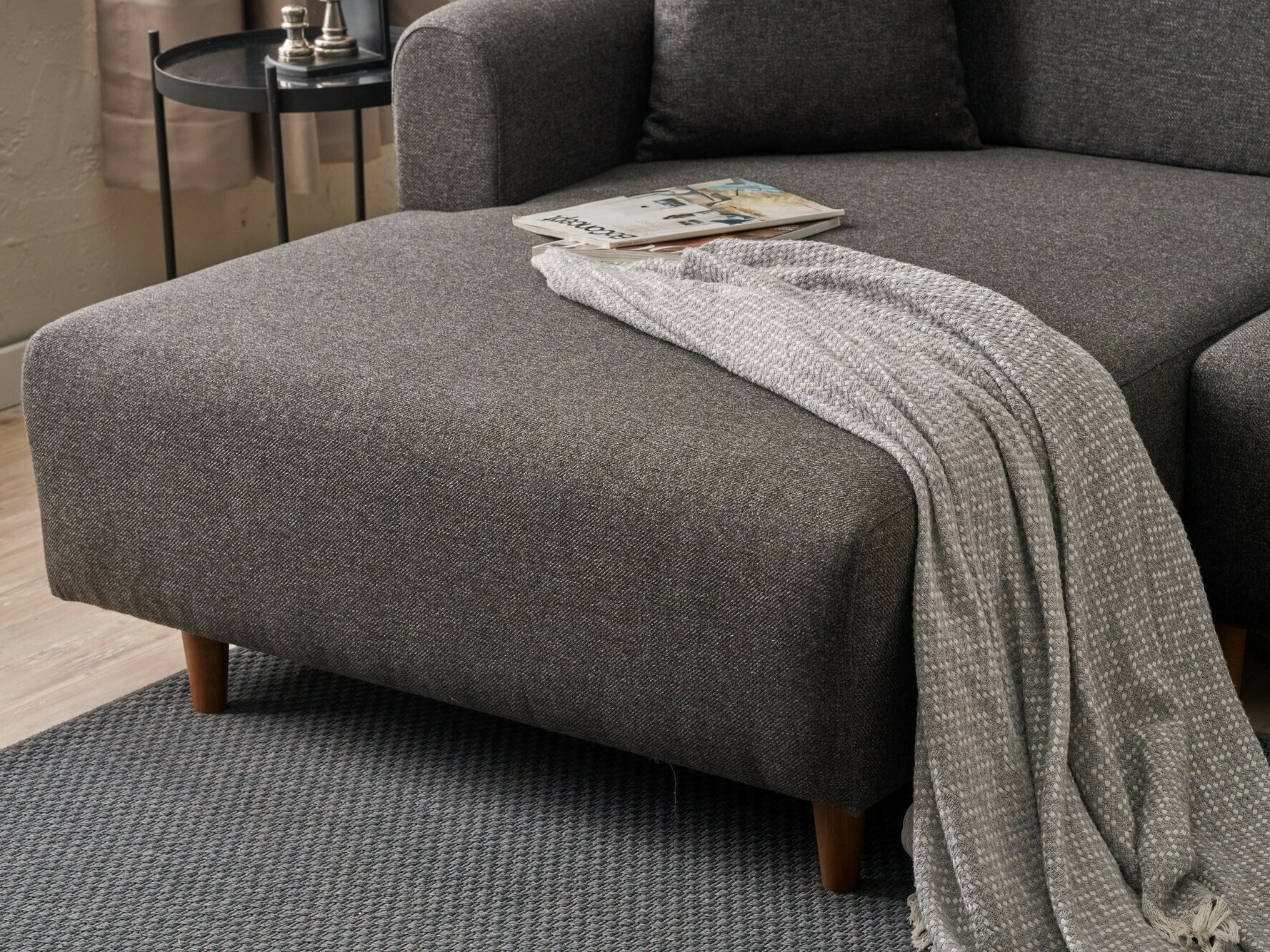 Sofá rinconero Altadena 592 (Antracita)