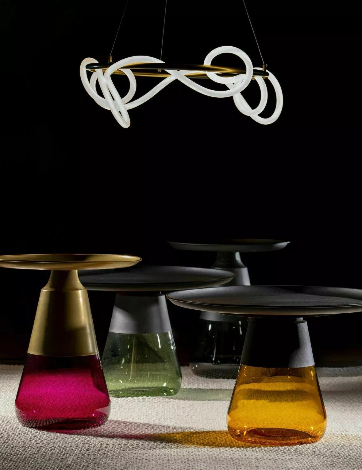 Mesa de centro Detroit 573 (Dorado + Púrpura)