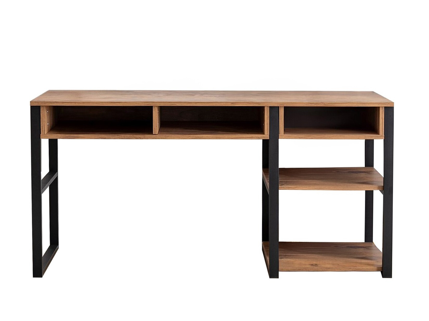 Mesa de oficina Kailua 400 (Nogal + Negro)