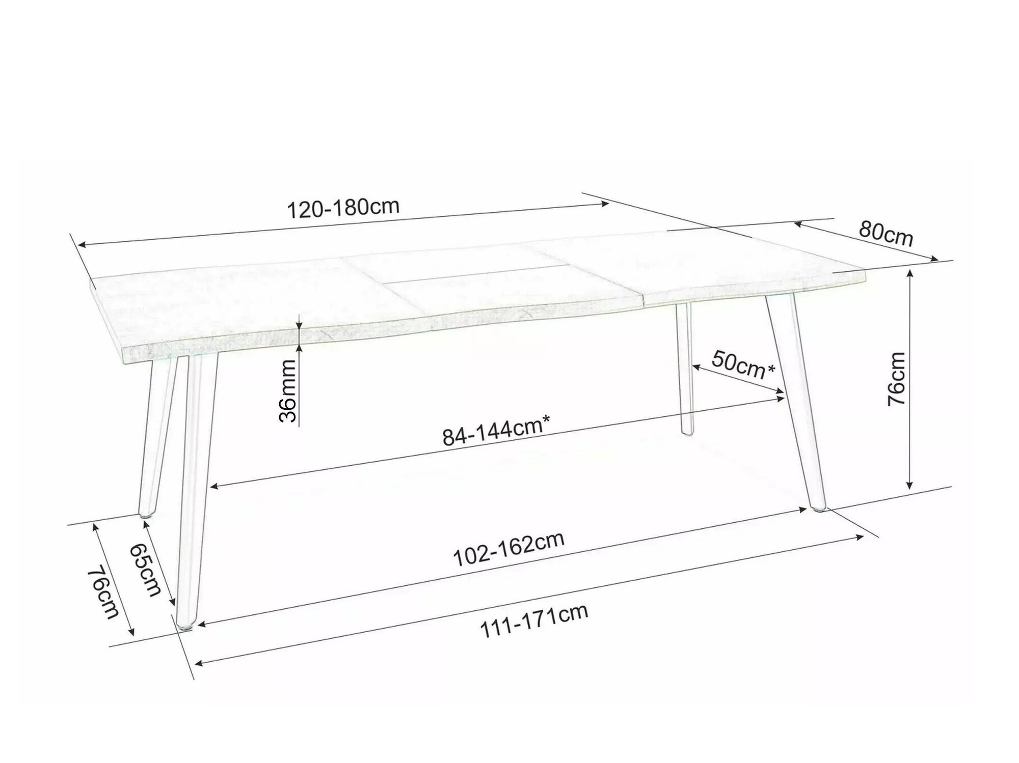Mesa Detroit 583 (Roble Artisan)