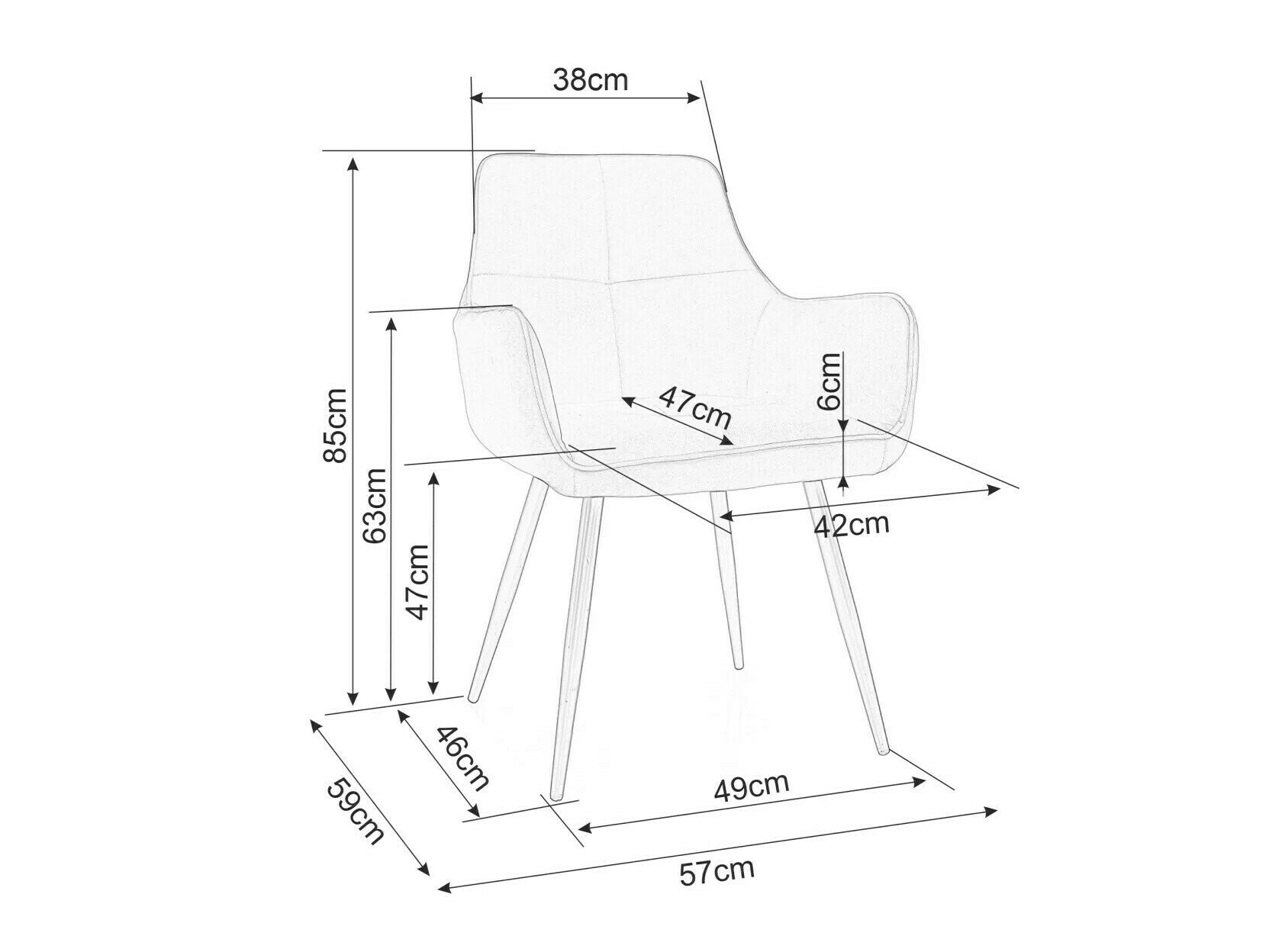 Silla Detroit 578 (Olivo claro)