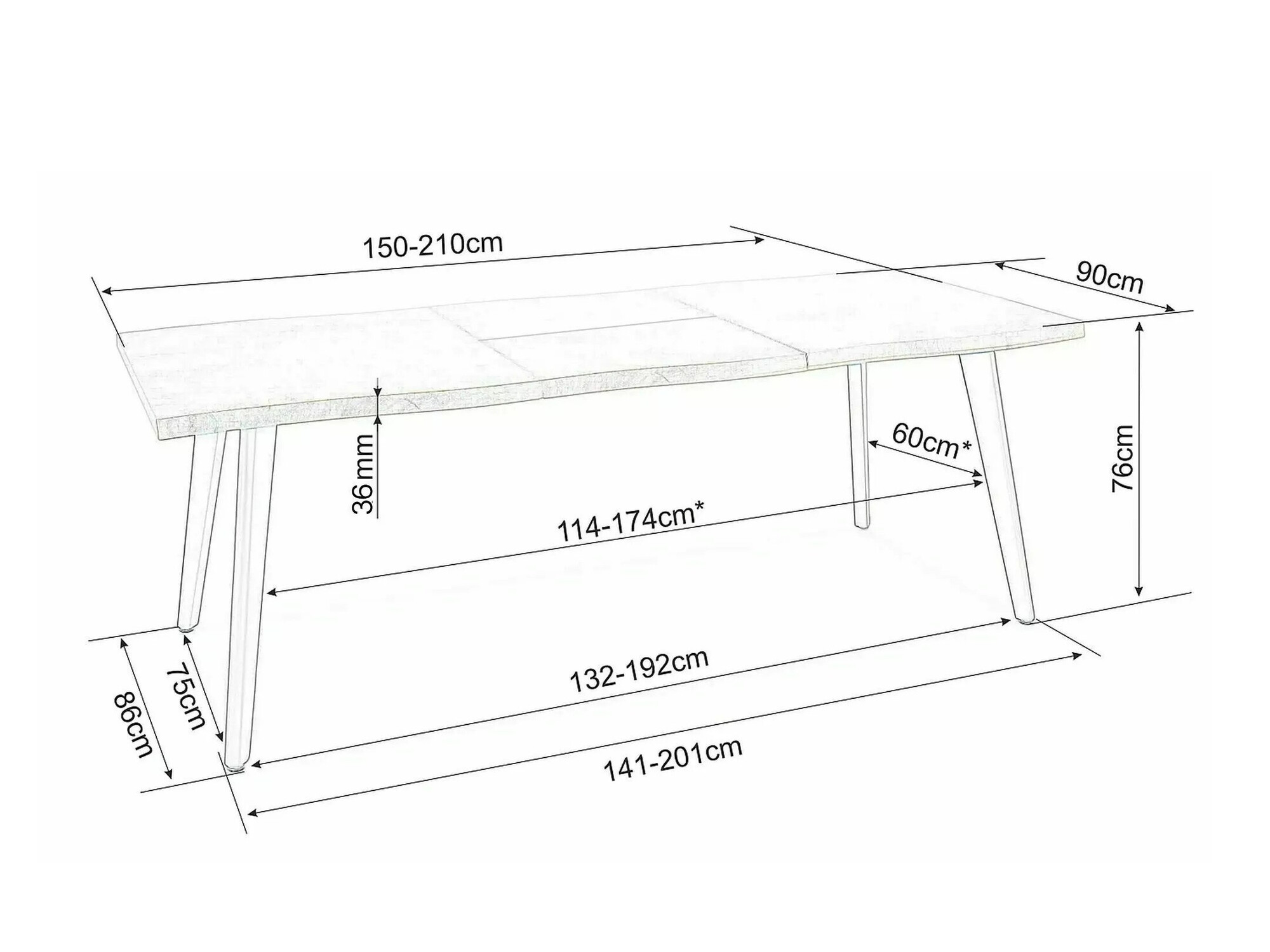 Mesa Detroit 584 (Roble Artisan)