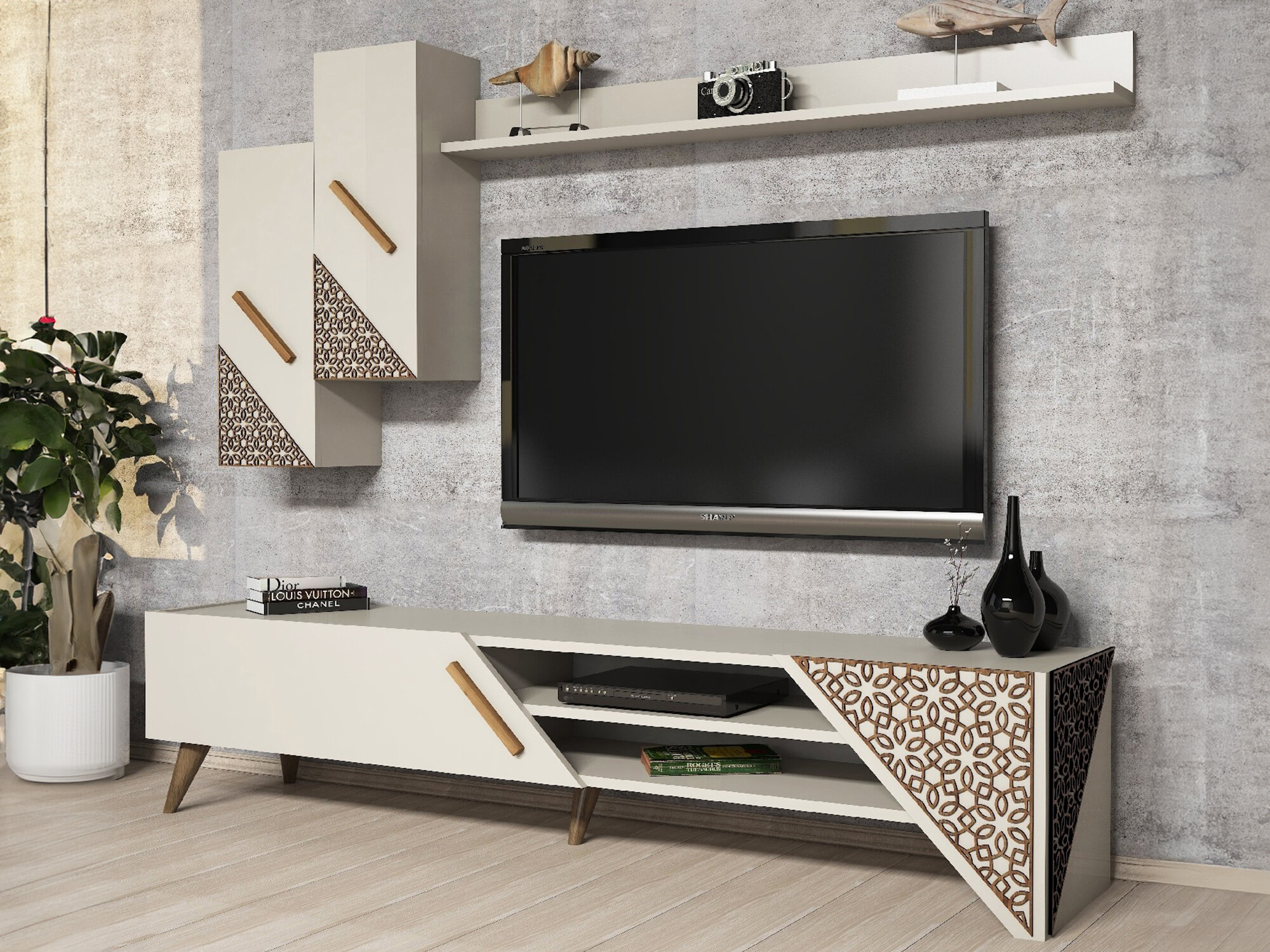 Conjunto de salón Kailua 1564 (Crema)